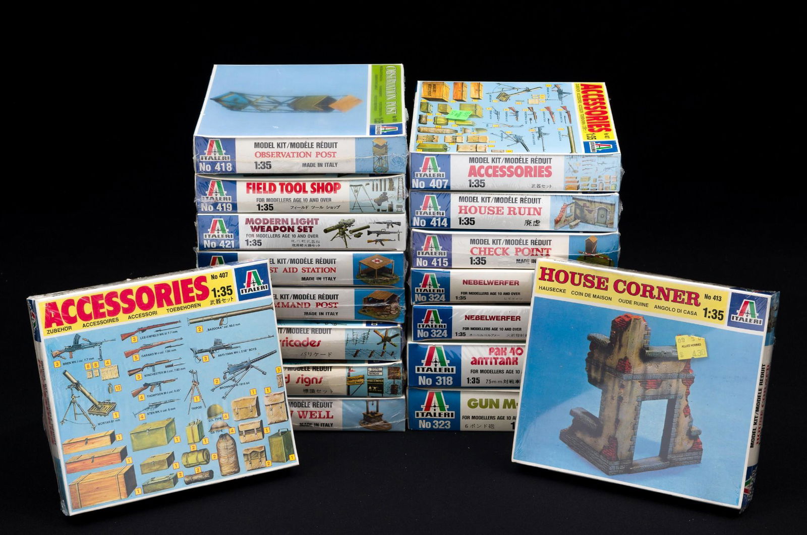 17 Italeri 1/35 Military Model Accessories & Weapons (1 of 3)