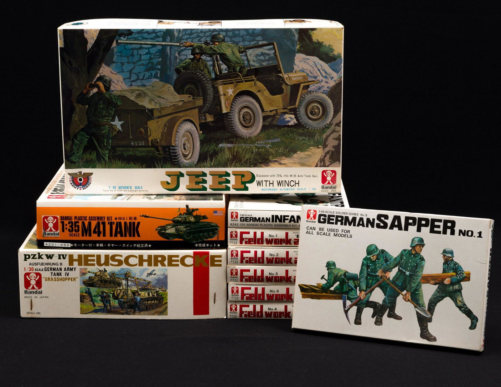 10 Bandai Military Models (1 of 3)