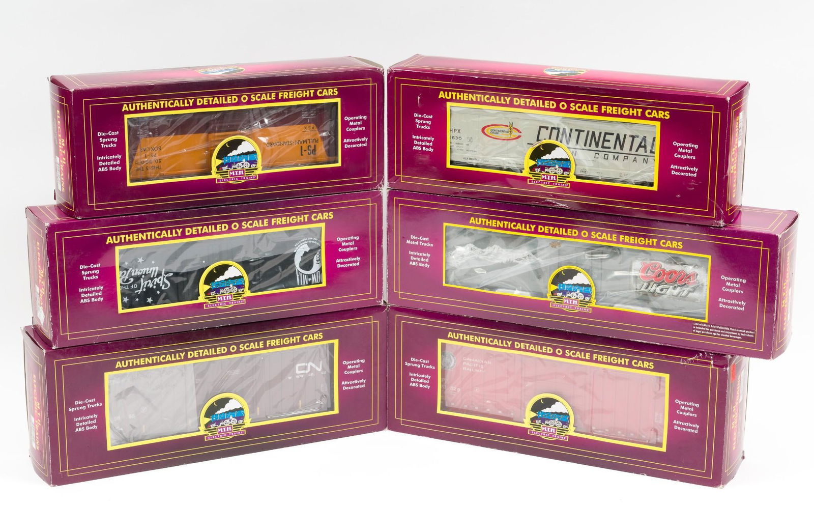 6 MTH Freight Cars in OBs (1 of 4)