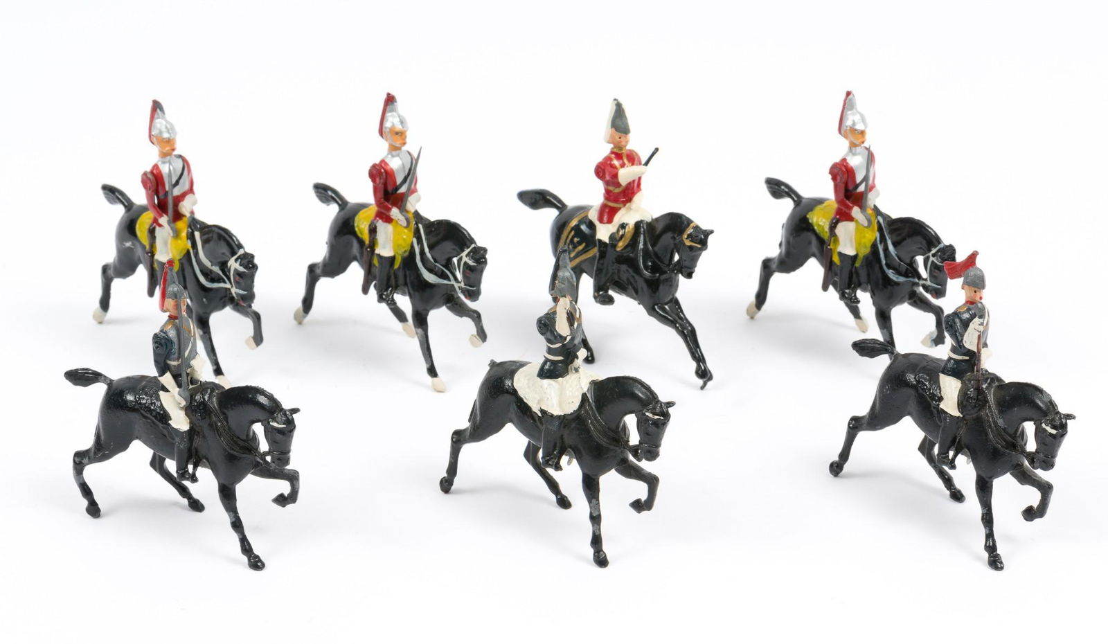 7 Pcs Britains Mounted Life Guards (1 of 4)