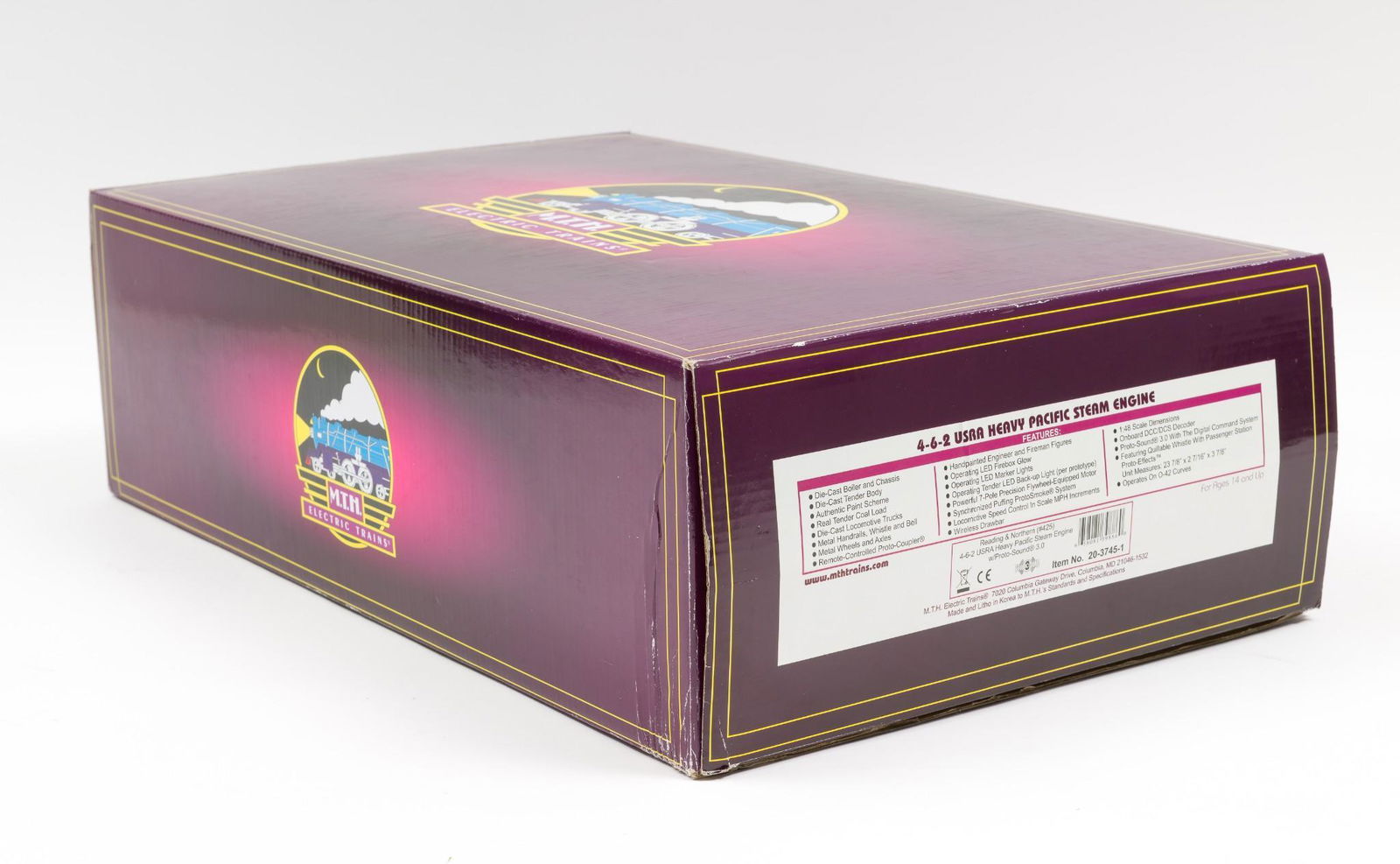 MHT 4-6-2 USRA Heavy Pacific Steam Engine 3745 in OB (1 of 2)