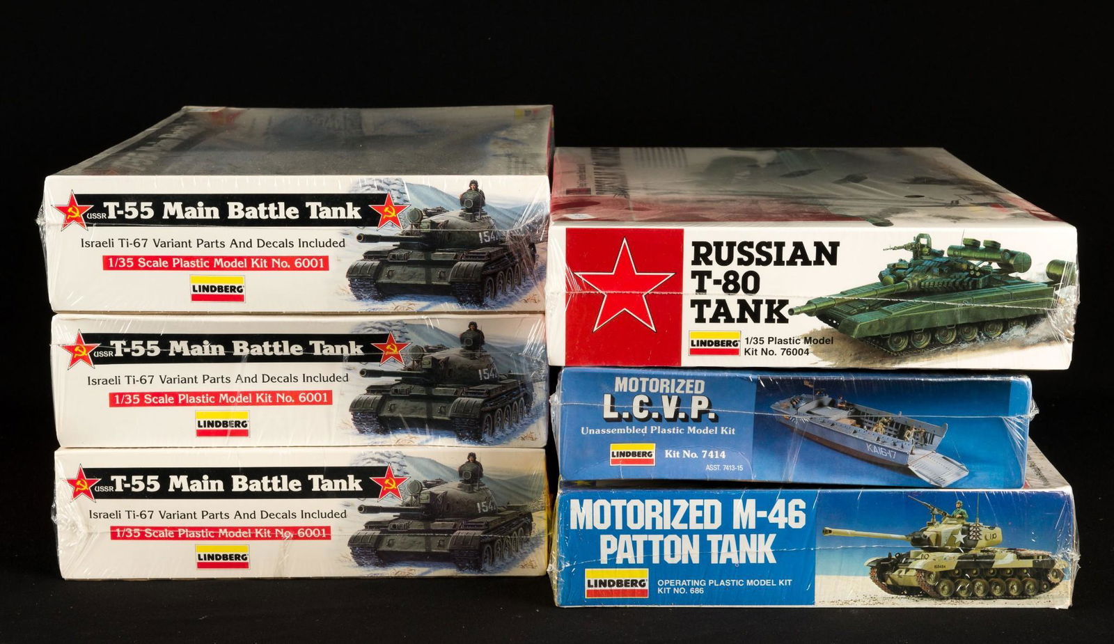 6 1/35 Scale Lindberg Military Models incl Motorized (1 of 3)