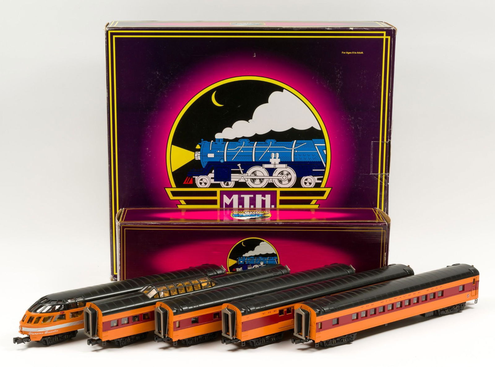 6 MTH Milwaukee Rd Streamlined Pass Cars with OBs (1 of 6)