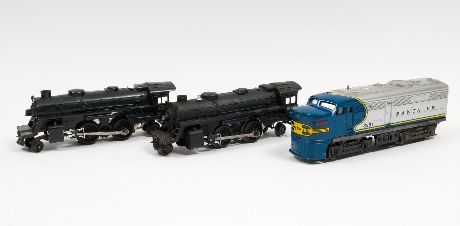 Three Lionel Engines, Steam and Diesel (1 of 7)