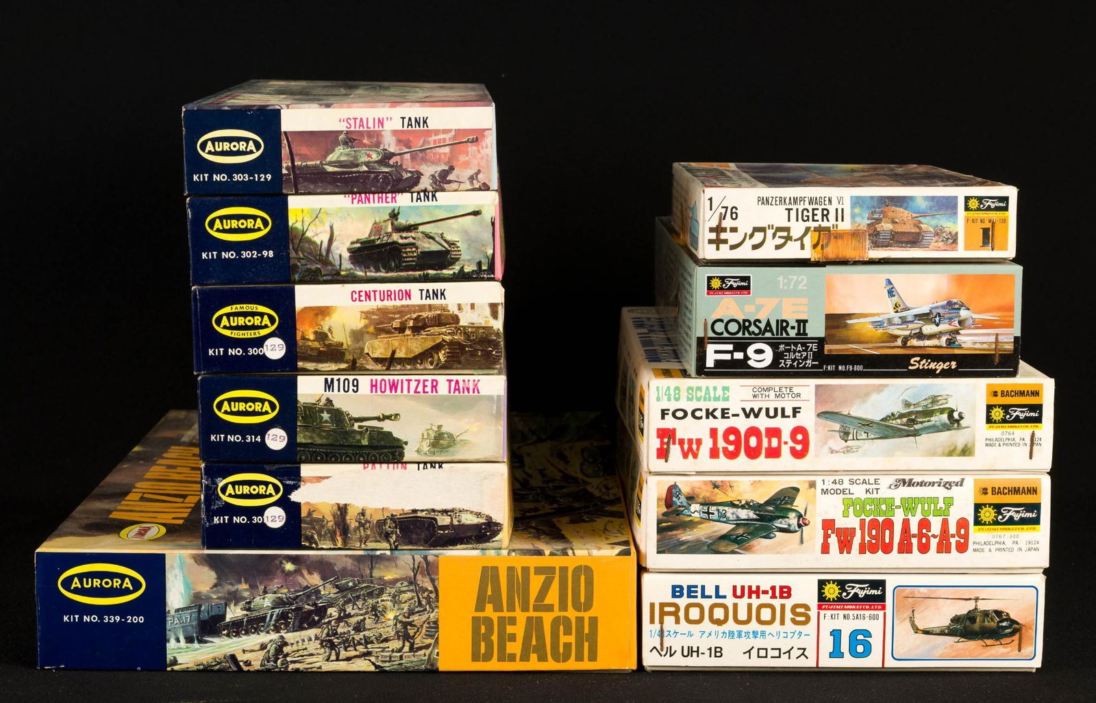 11 Military Models Incl Tanks & Planes (1 of 3)