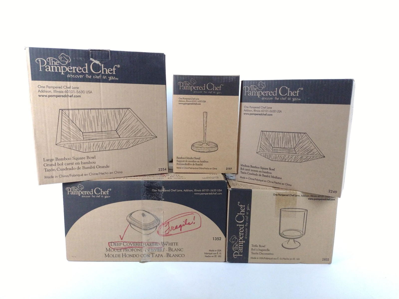 5 Pcs Pampered Chef Bake & Serving Ware (1 of 1)