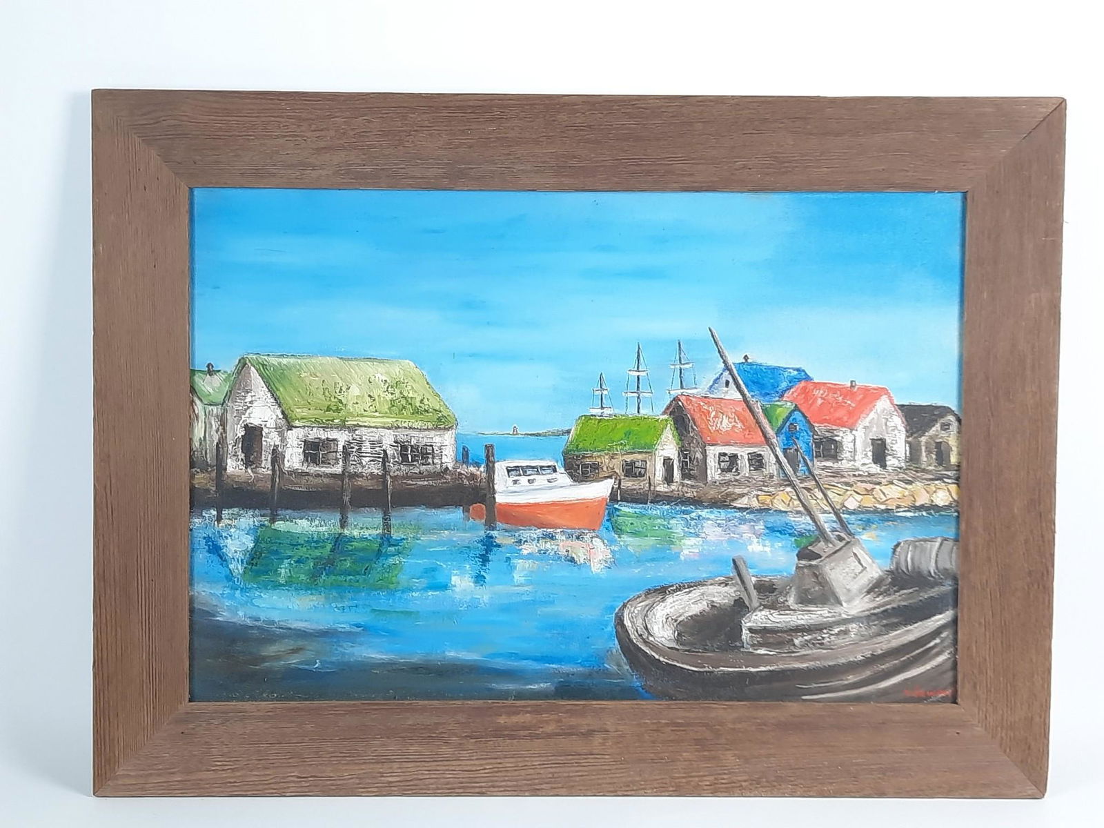 H. S. E. Ward Sailboat Painting (1 of 2)