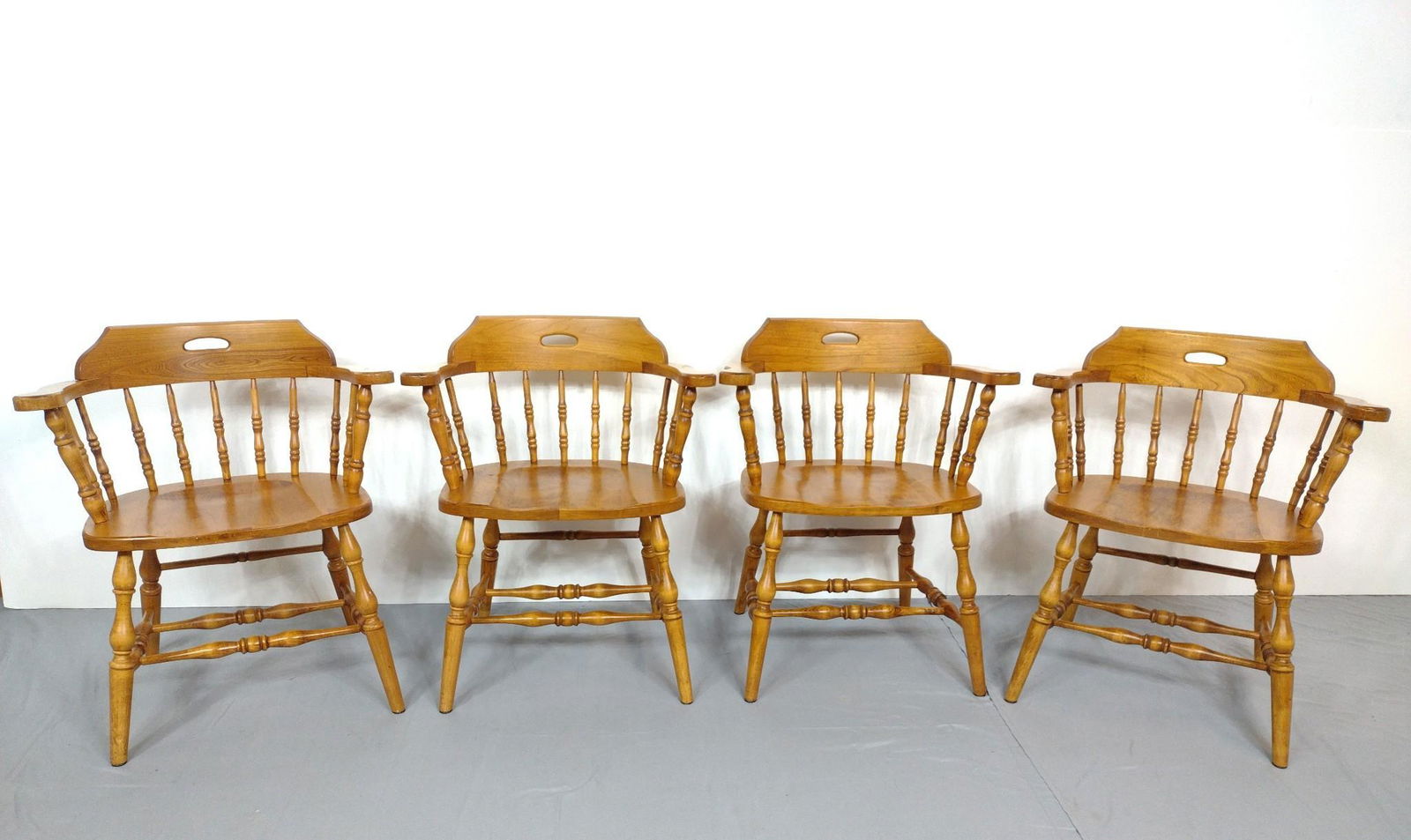 4 Barrel Back Arm Chairs (1 of 6)