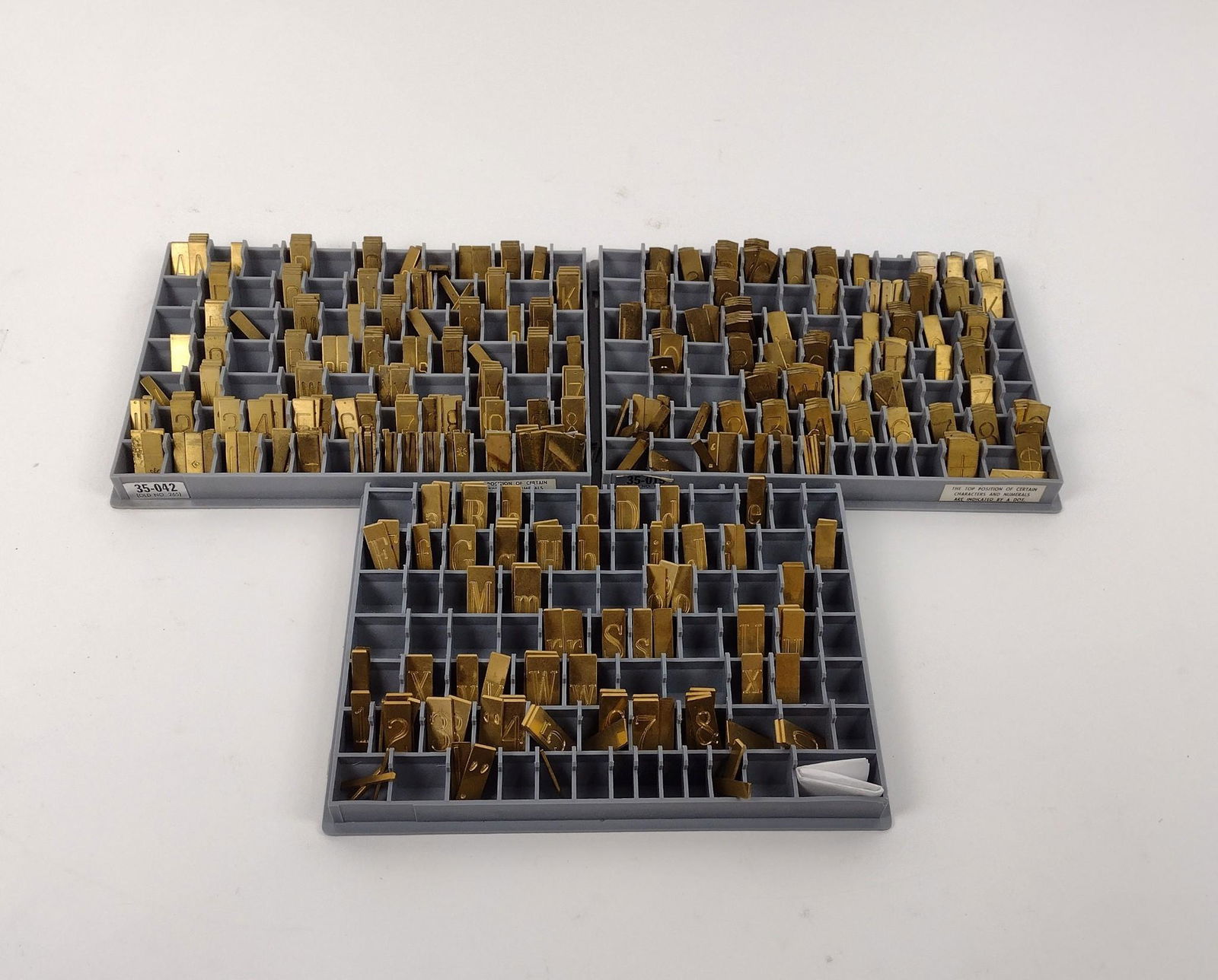 1 New Hermes Block  & 1 Shaded Roman Lettering Engraving Type Set (1 of 5)