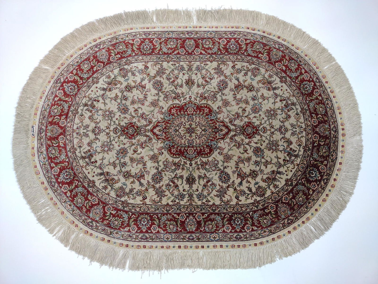 Oval Silk Scatter Rug (1 of 4)