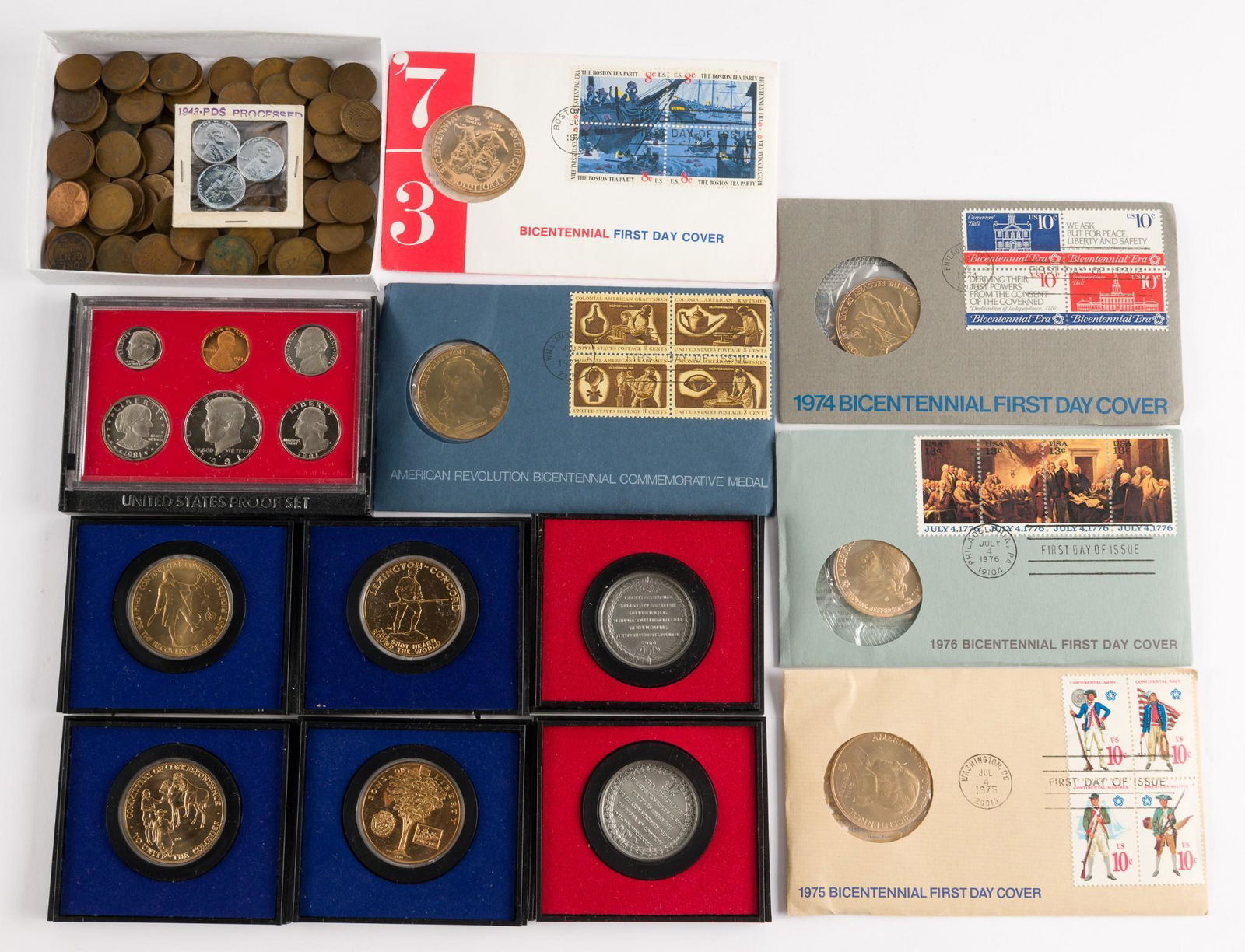 Large Group of Coins and Medals (1 of 5)