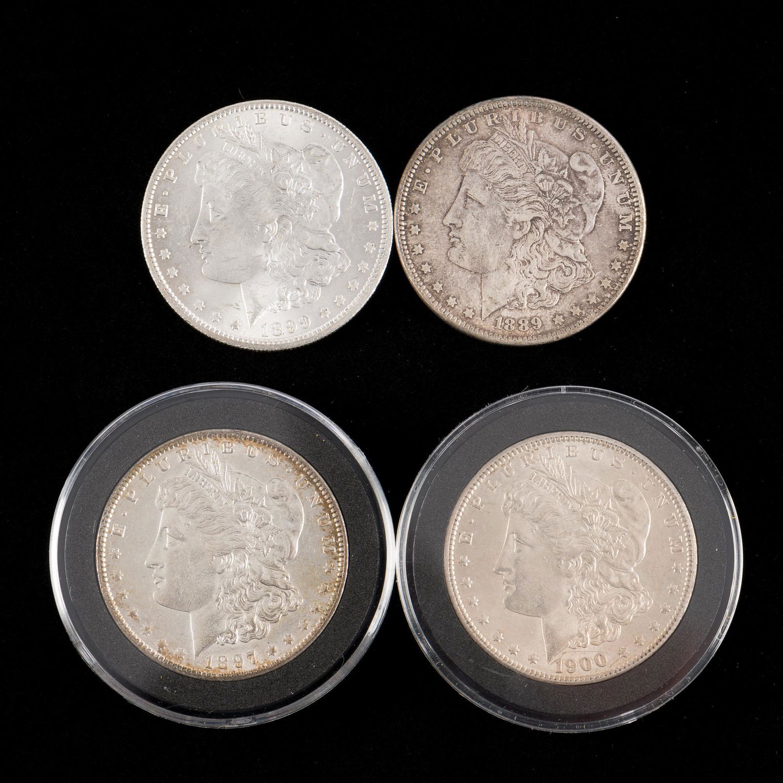 4 Morgan Silver Dollars (1 of 2)