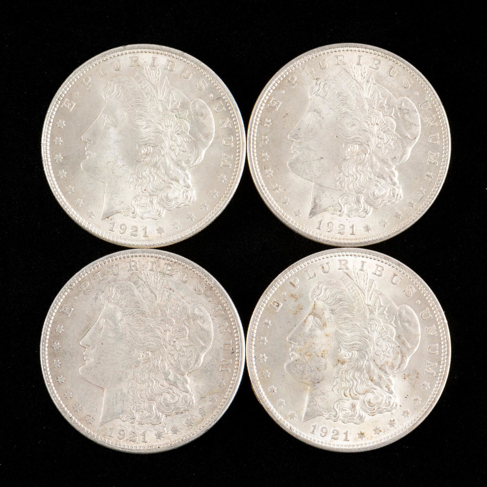 4 1921 Morgan Silver Dollars (1 of 2)