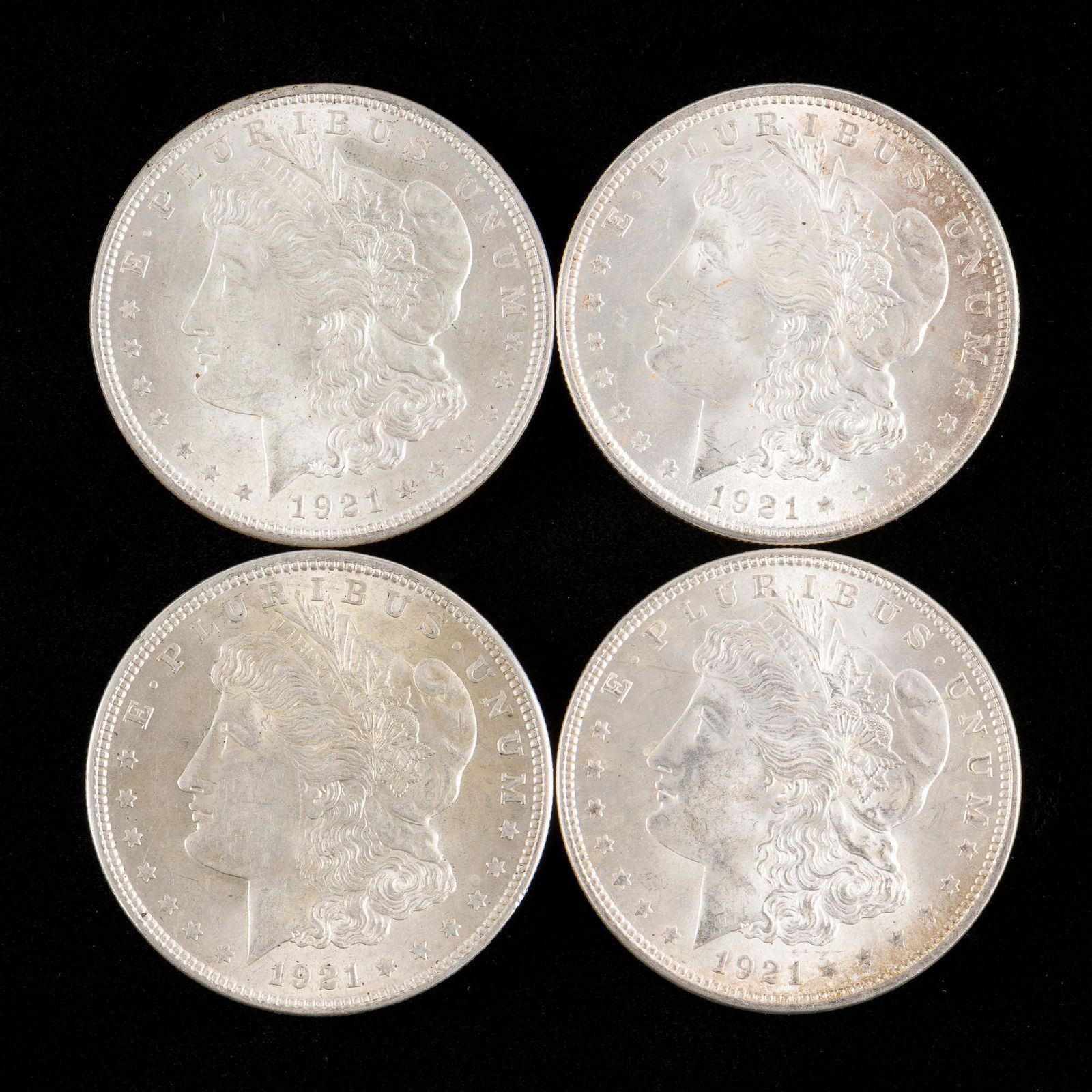 4 1921 Morgan Silver Dollars (1 of 2)