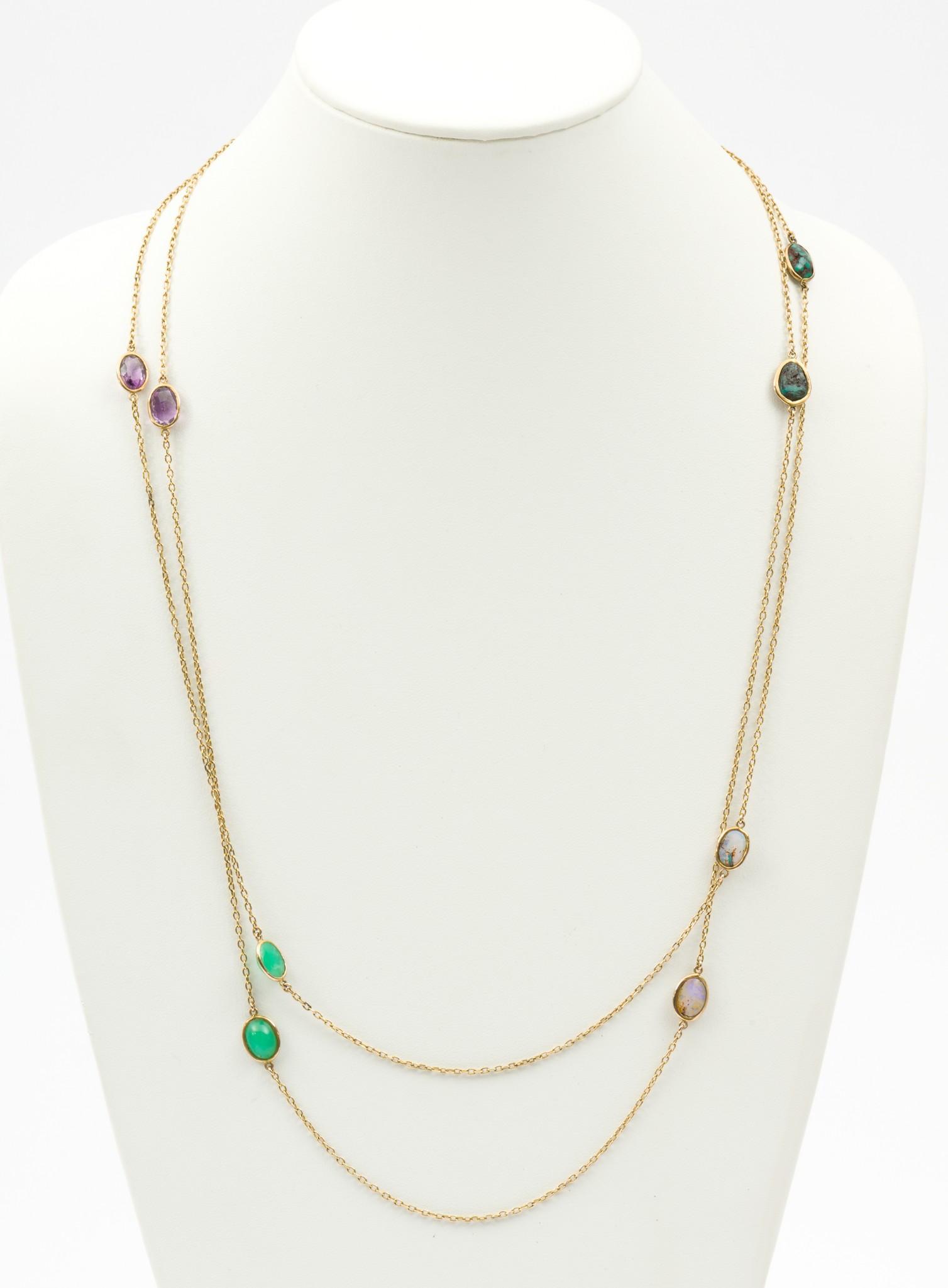 14K Gemstone Necklace (1 of 6)