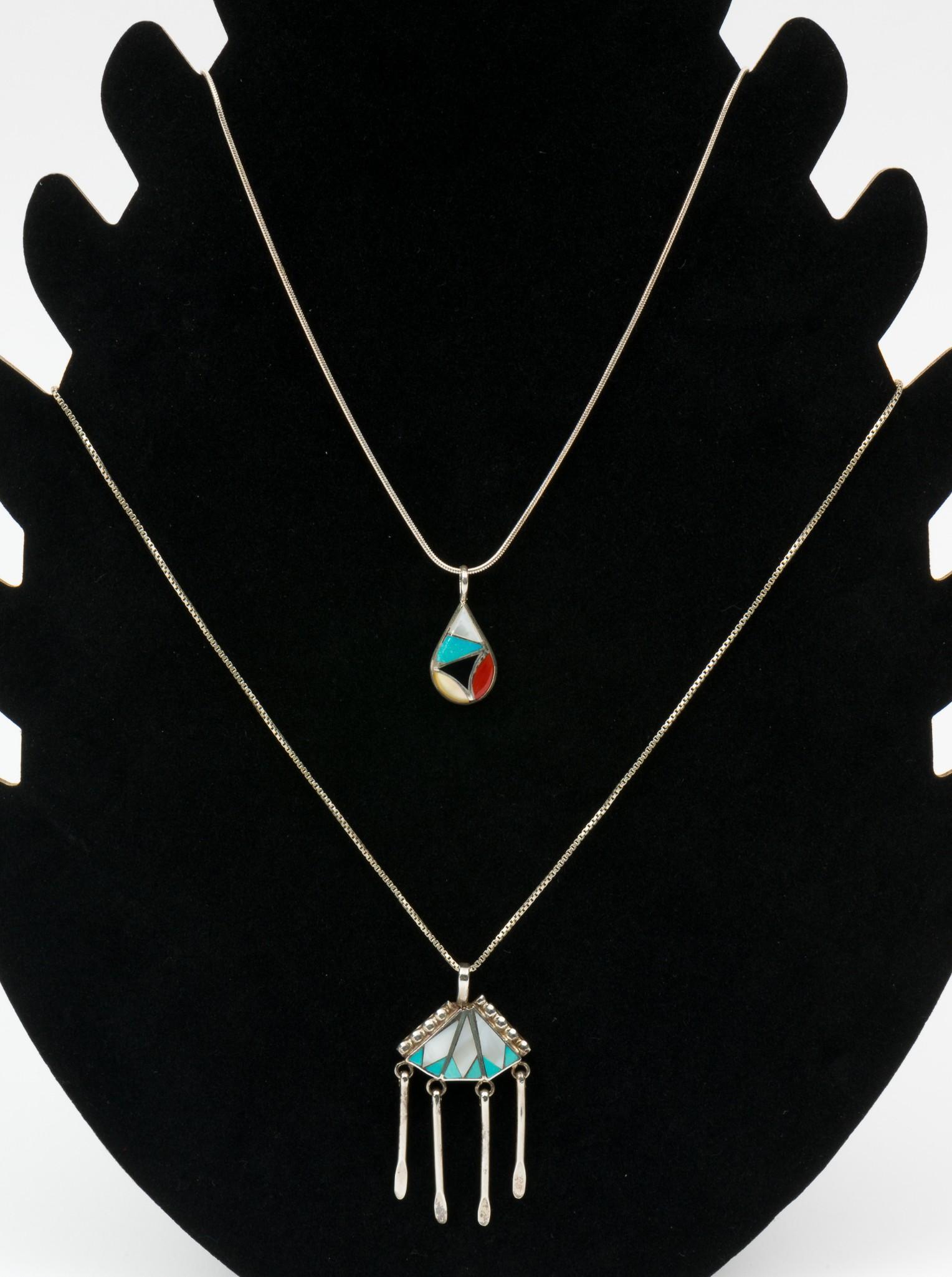 2 Native American Silver Necklaces incl Dawn Luca (1 of 6)