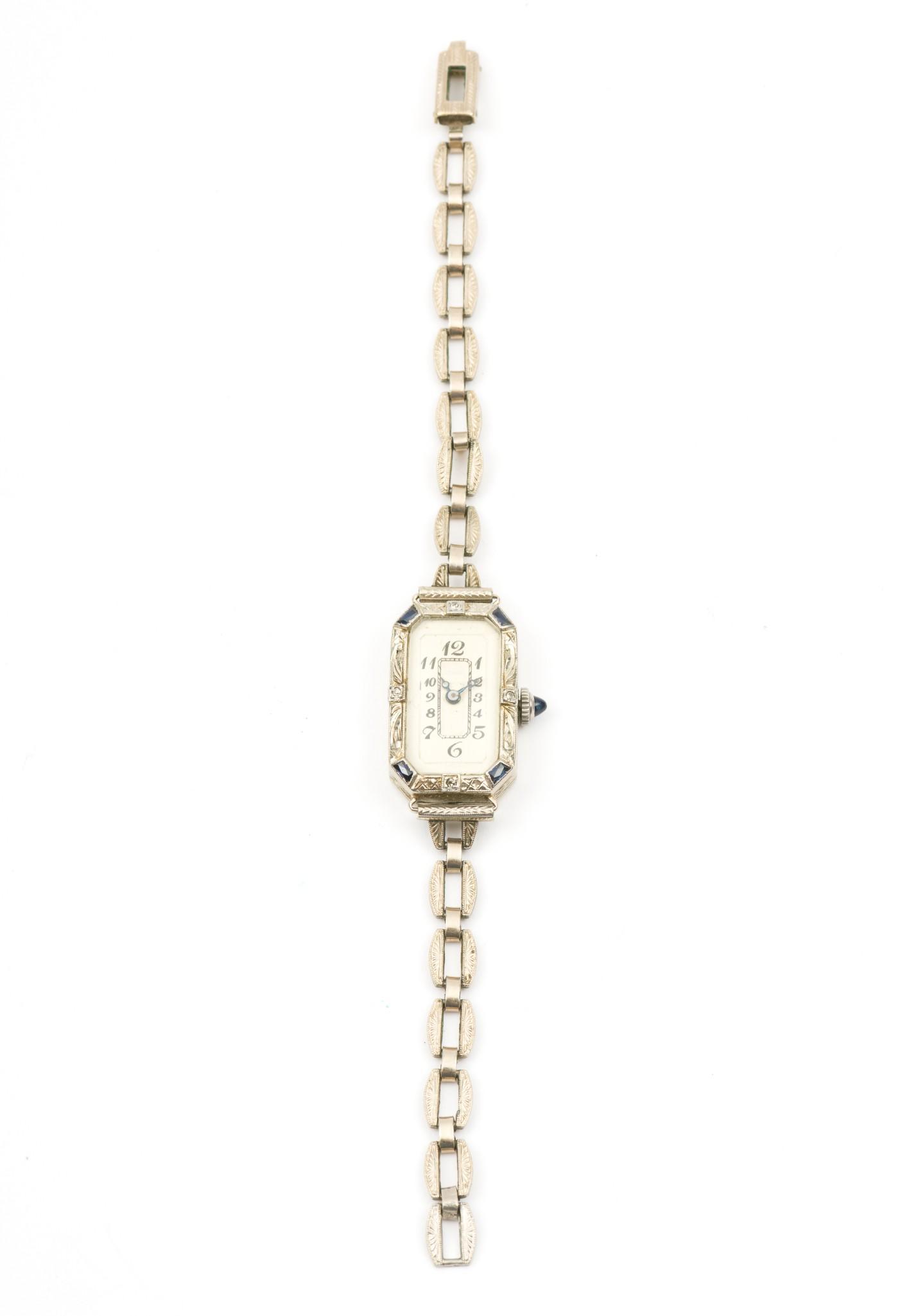 Laco Ladies' Art Deco 14K Wrist Watch (1 of 5)