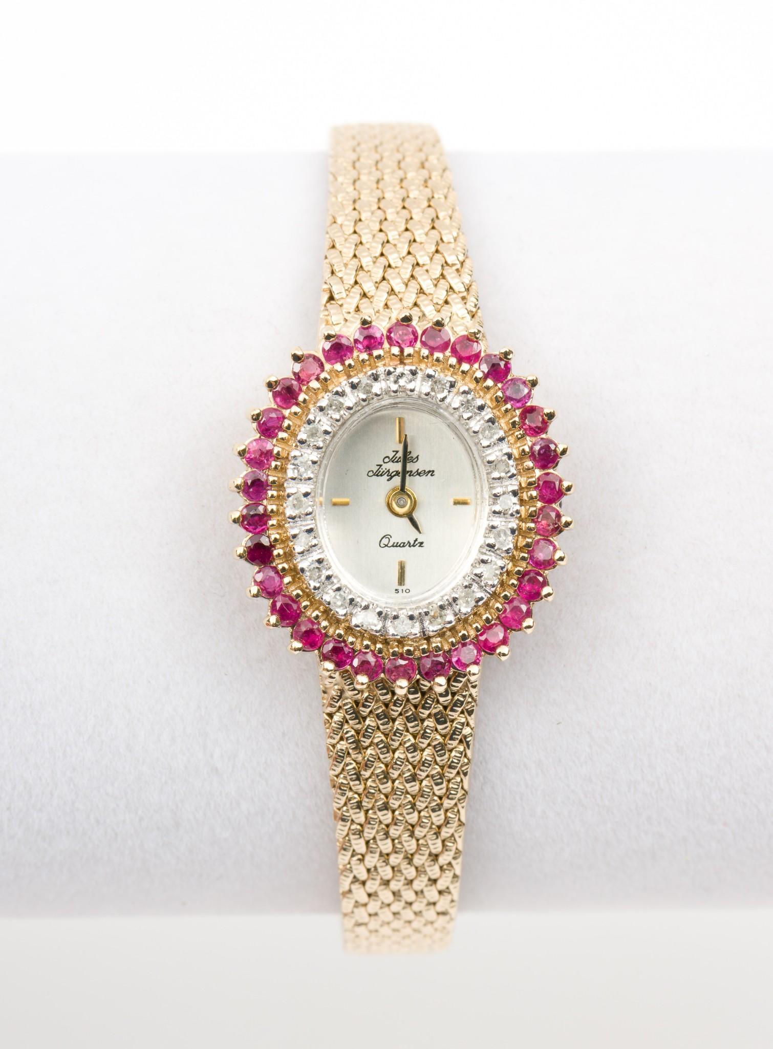 Jules Jurgensen Ruby & Diamond Watch Jules Jurgensen Ruby & Diamond Watch