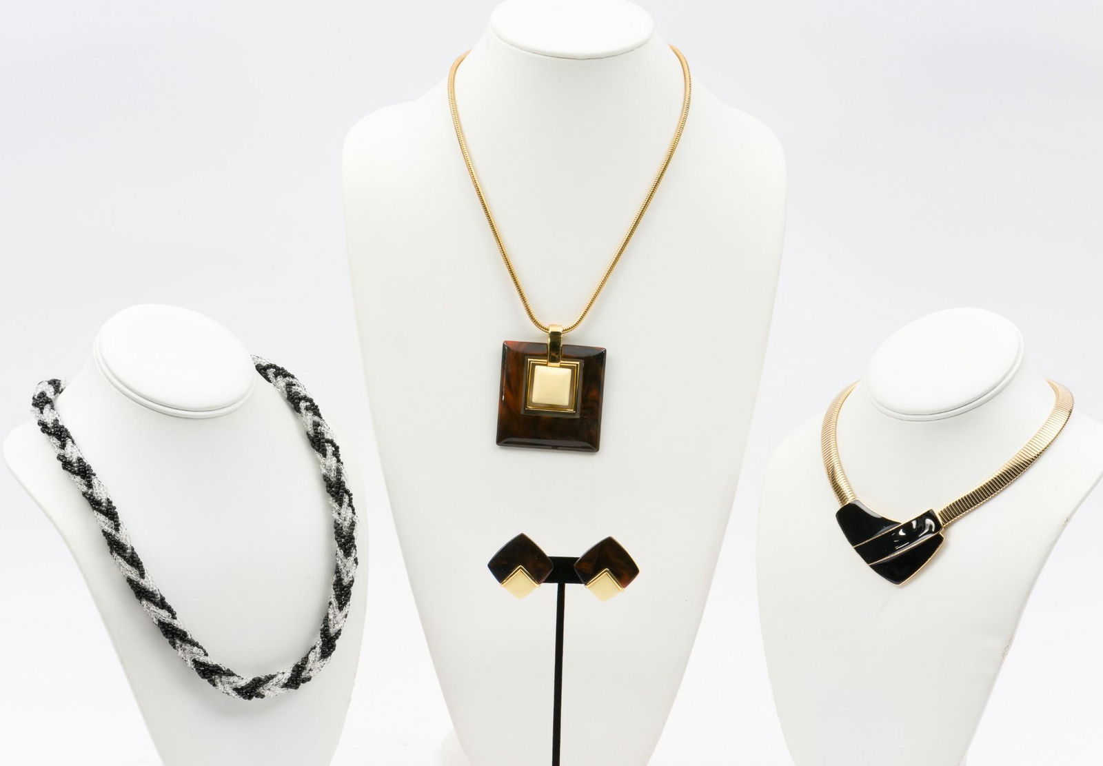 3 Trifari Necklaces & 1 Pr Earrings (1 of 16)