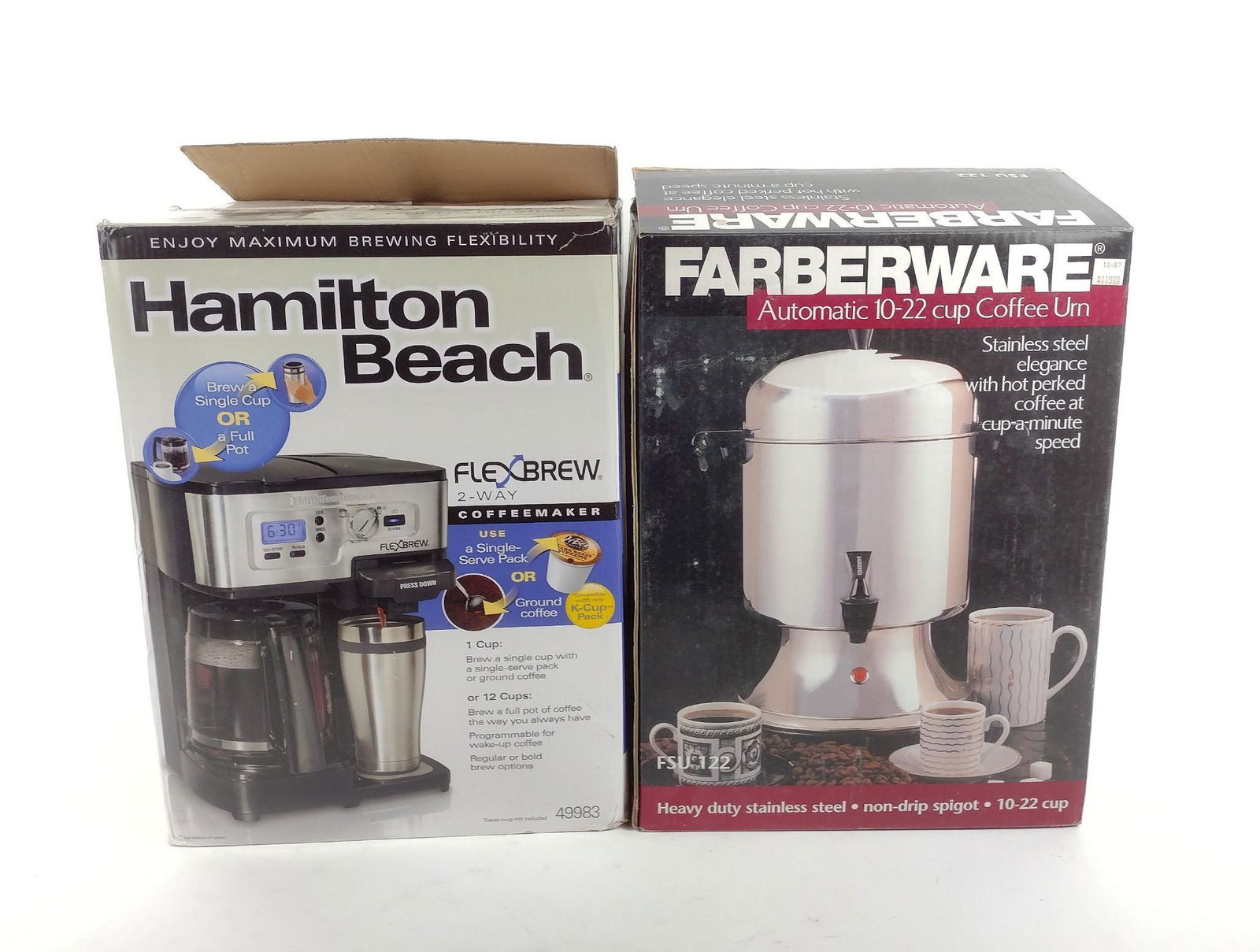 Hamilton Beach Flexbrew & Farberware 10-22 Cup Coffee Urn (1 of 5)