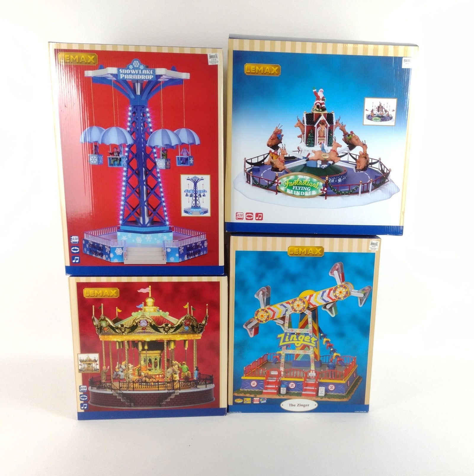4 Lemax Holiday Amusement Park Rides (1 of 2)