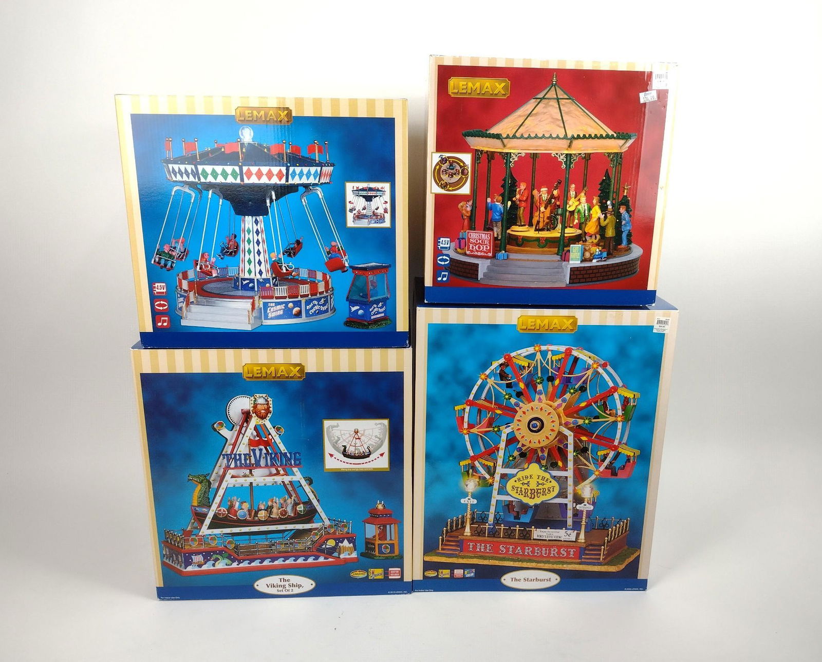 4 Lemax Holiday Amusement Park Rides (1 of 2)