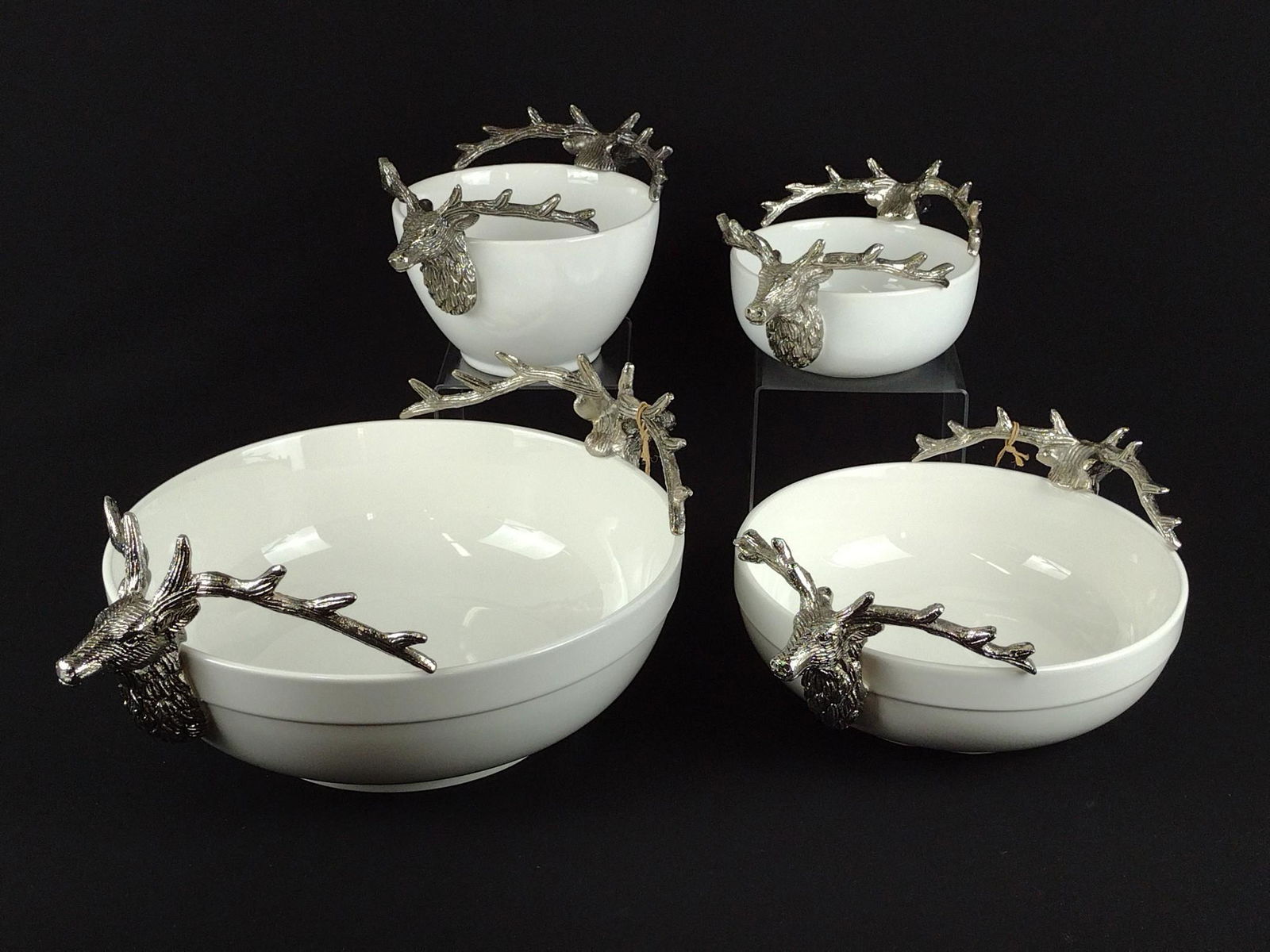 4 Object d' Arts Deer Serving Bowls (1 of 6)