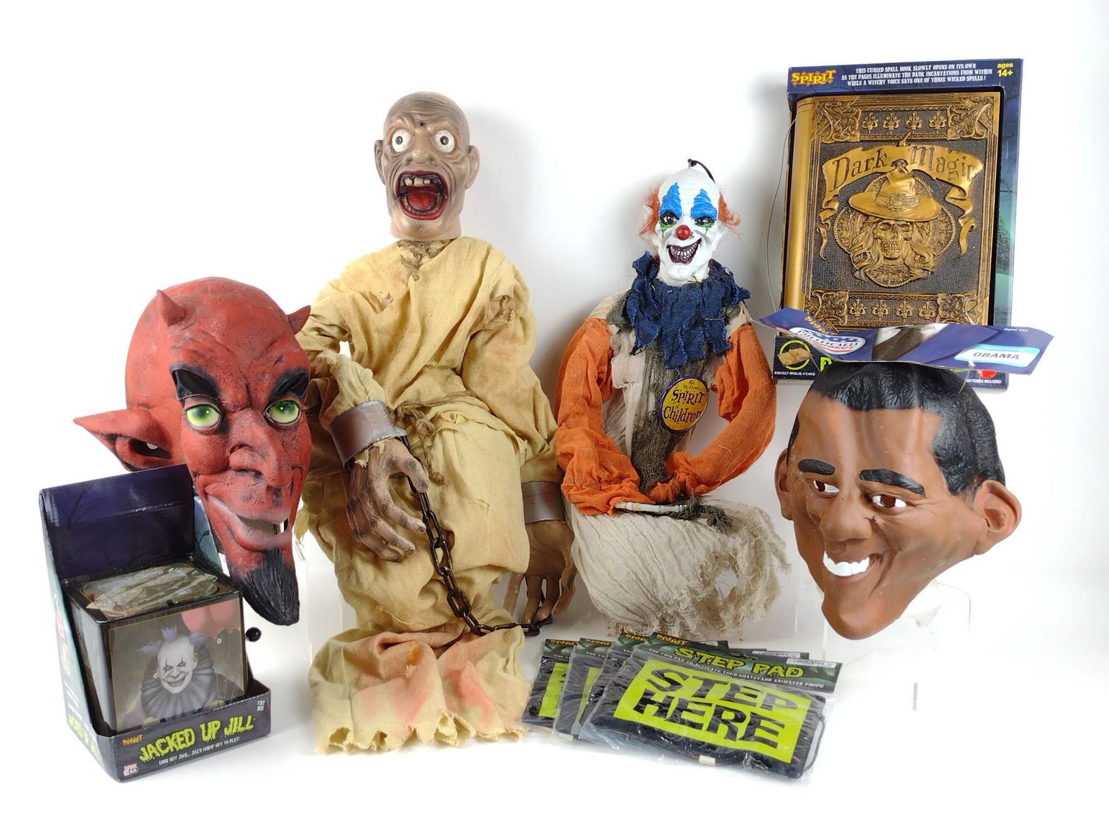 10 Spirit Halloween Decorations: 6" to 45" high. DP. IMPORTANT: Before bidding, please read the terms and conditions. When you registered for the auction you agreed to these terms and will be required to comply with them.