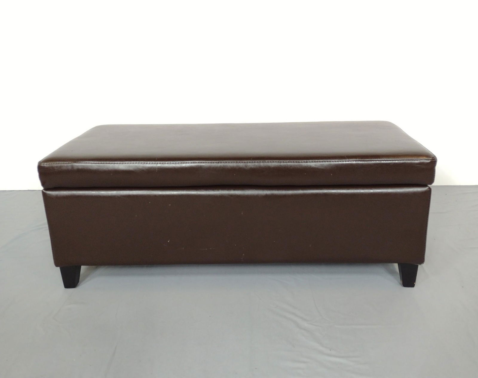 Leather Bench With Storage (1 of 5)