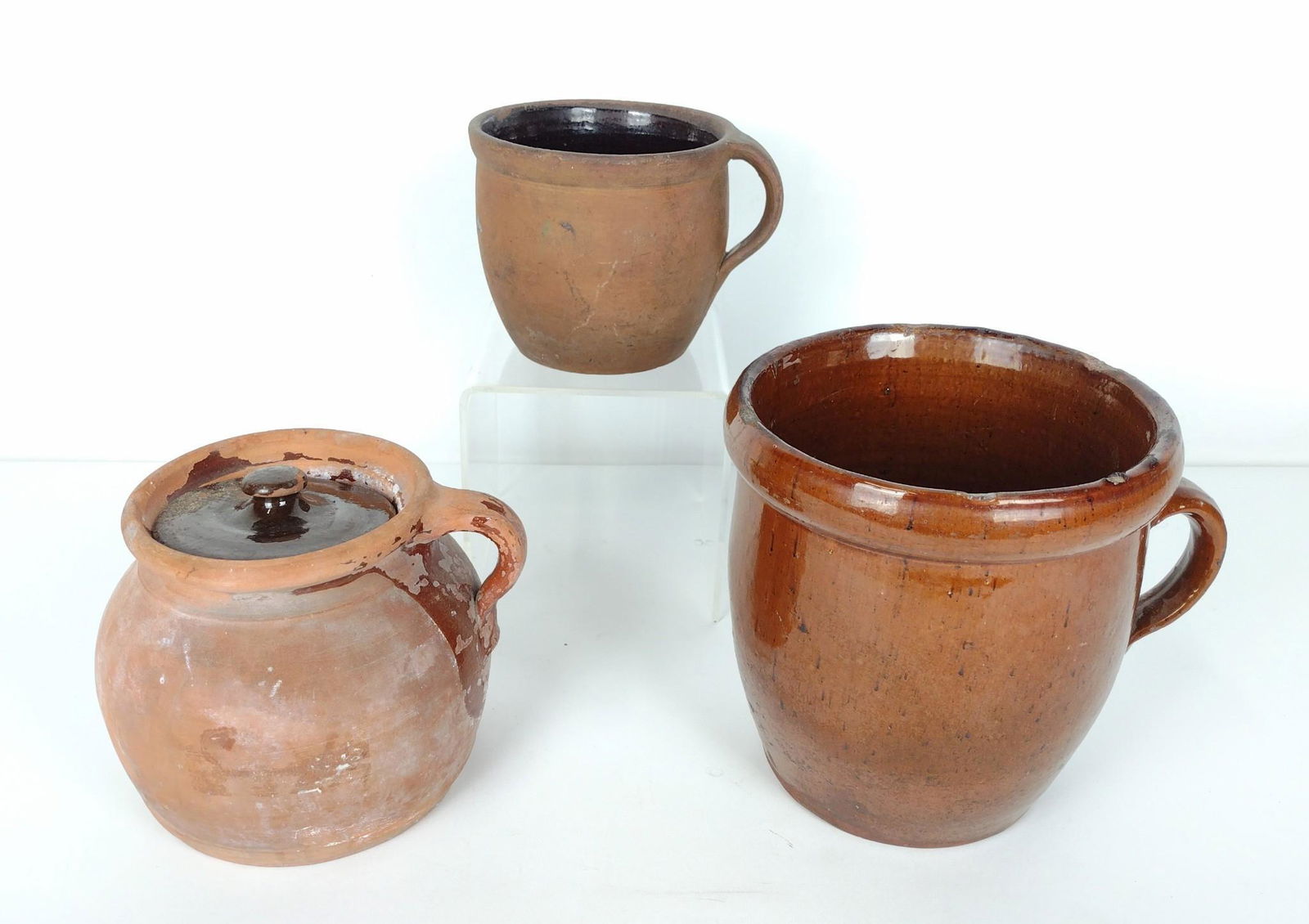 3 Pcs Redware (1 of 7)
