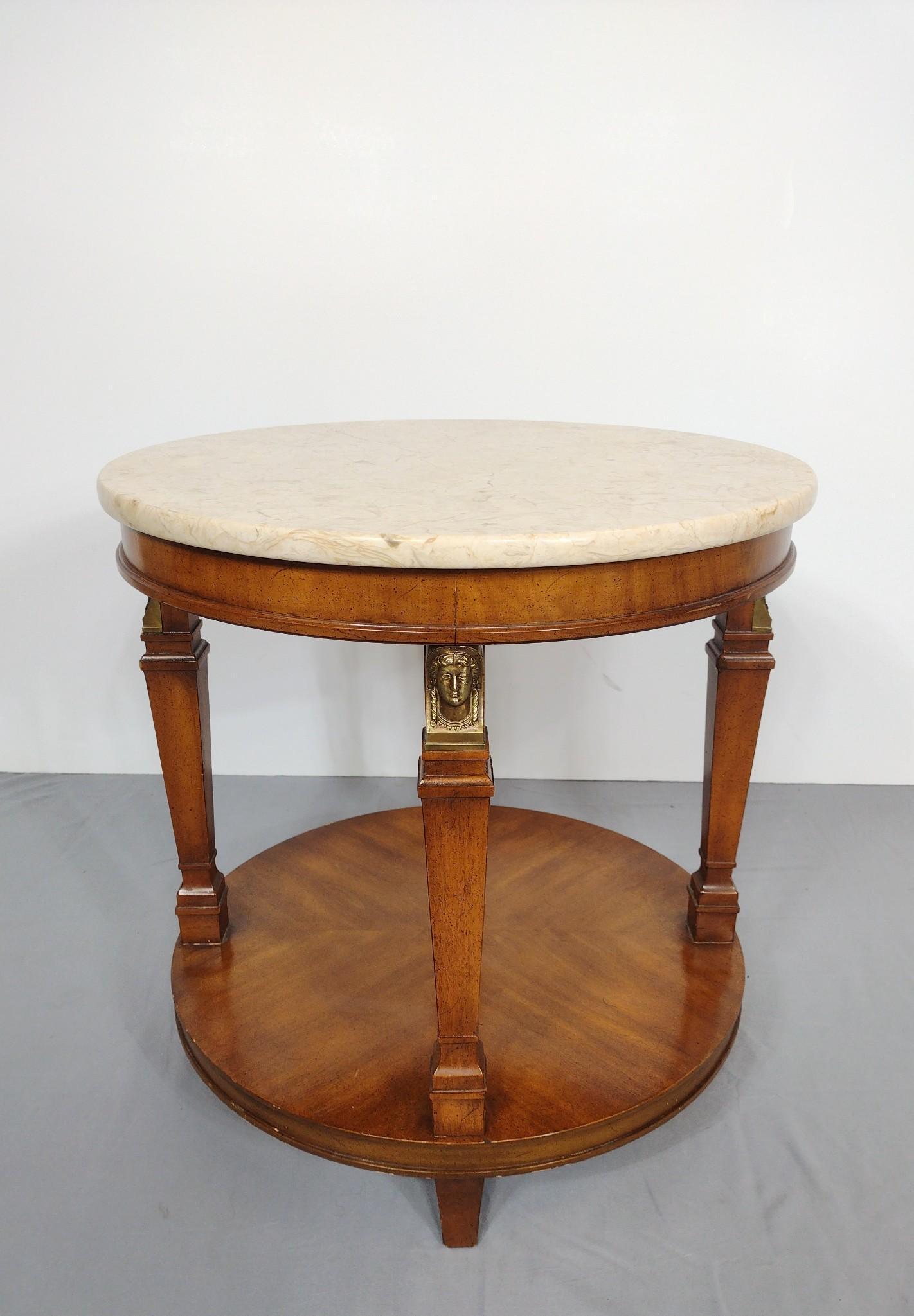 Weiman Heirloom Round Marble Top Table (1 of 5)