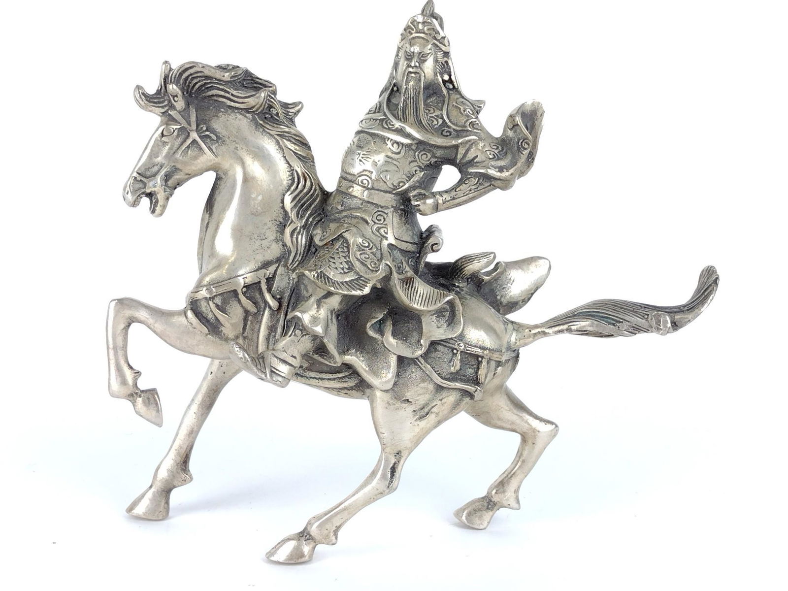Tibetan Silver Warrior on Horse (1 of 5)