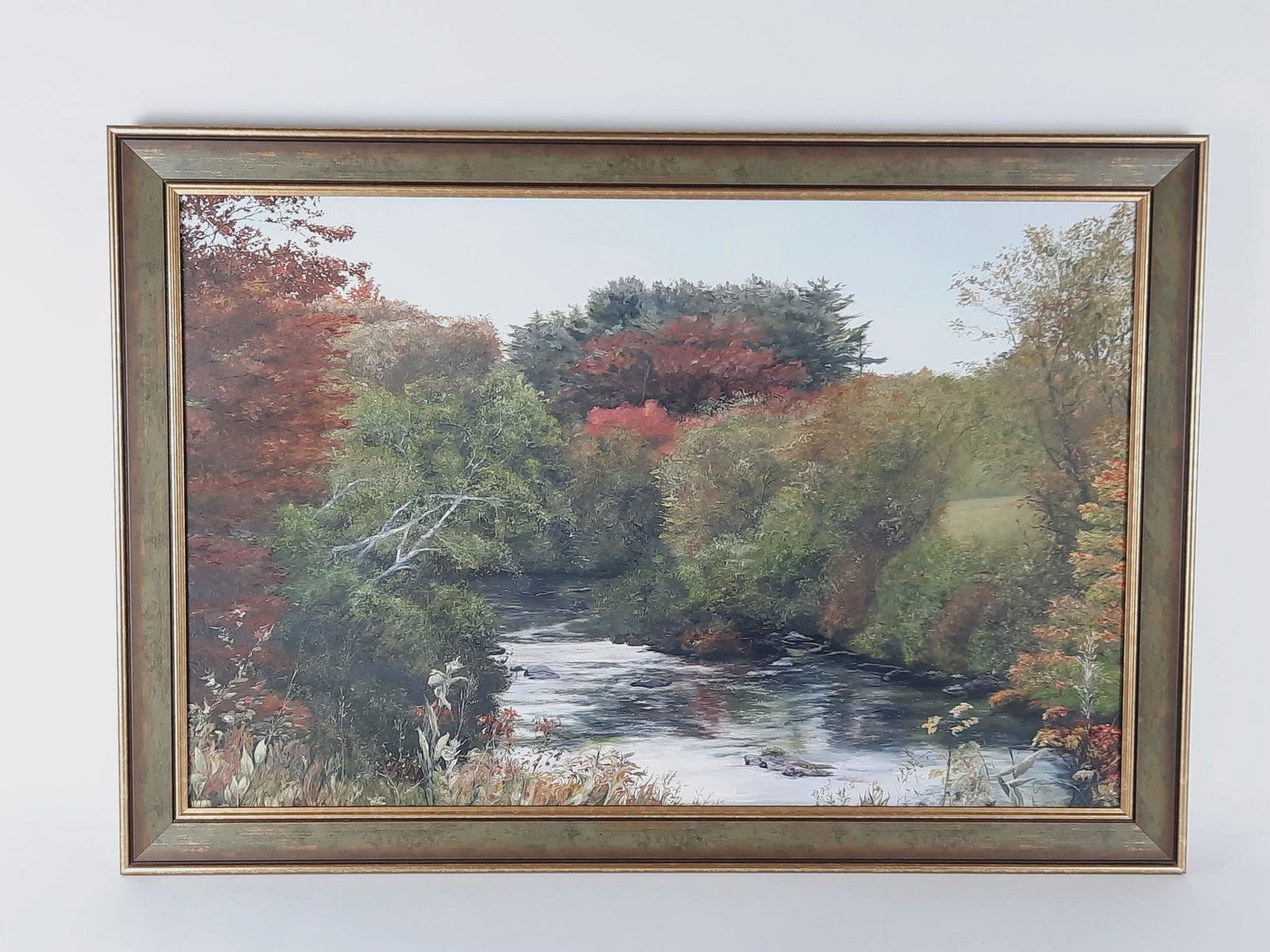 Signed Milkweed Pods by a Jefferson Stream Painting (1 of 3)