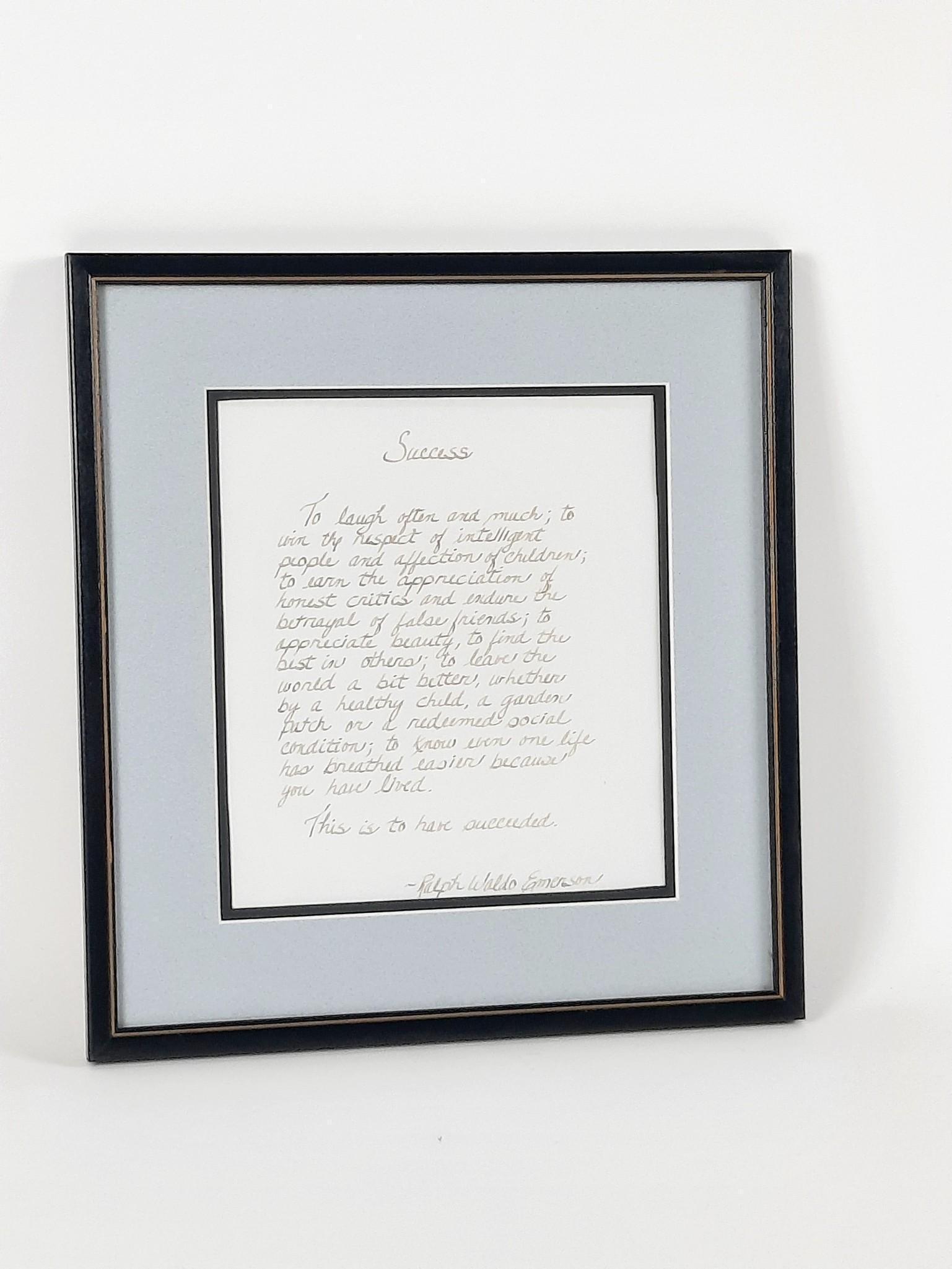 Ralph Waldo Emerson "Success" Quote (1 of 2)