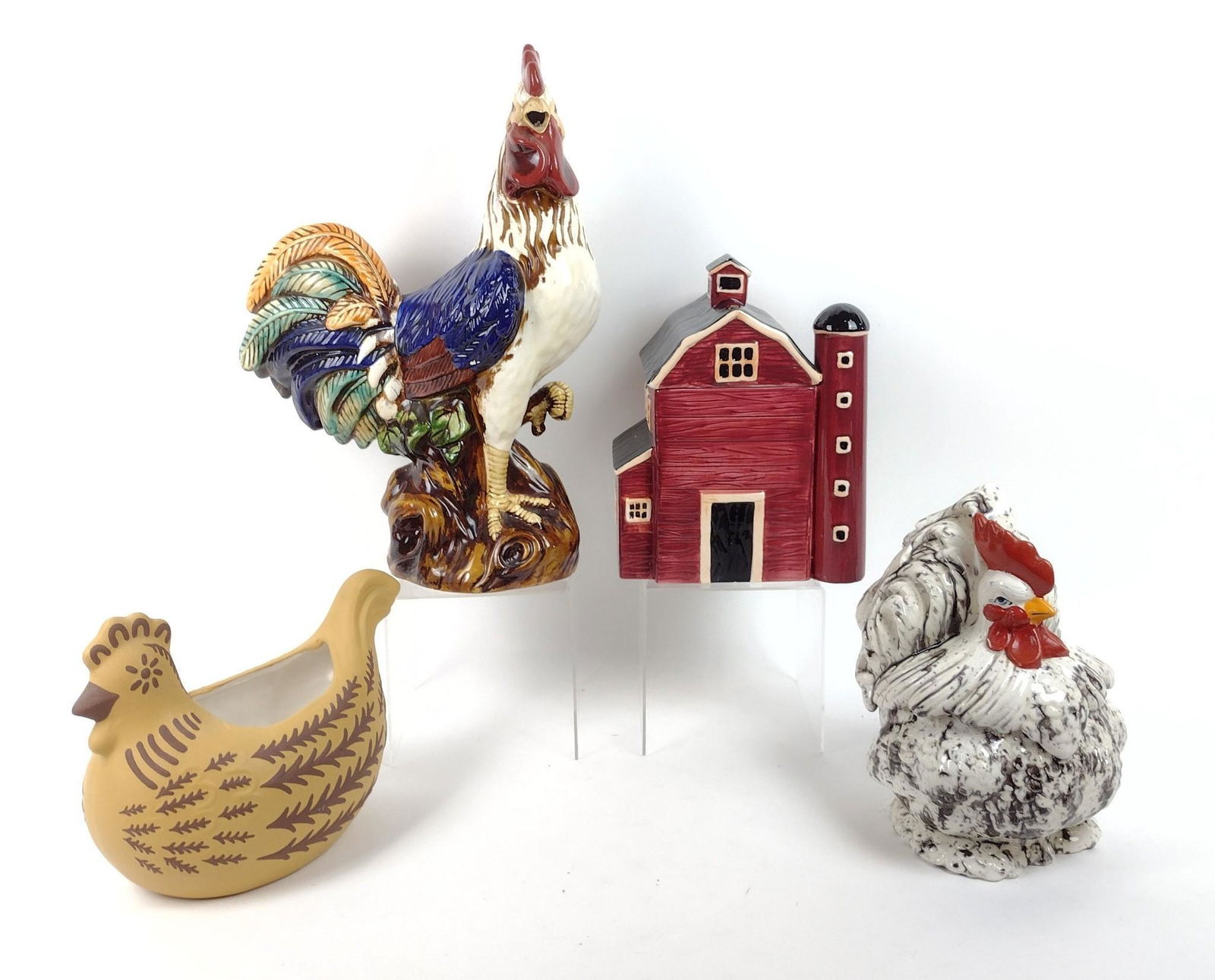 4 Ceramic Farm Decor incl Cookie Jars (1 of 7)
