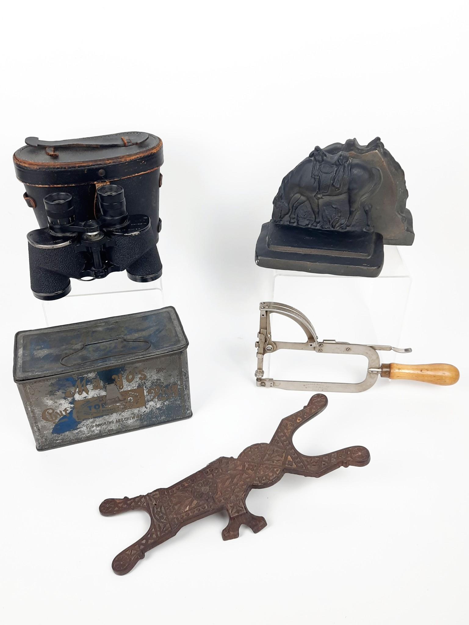 6 Pcs incl Naval Binoculars and Ornate Boot Jack (1 of 7)