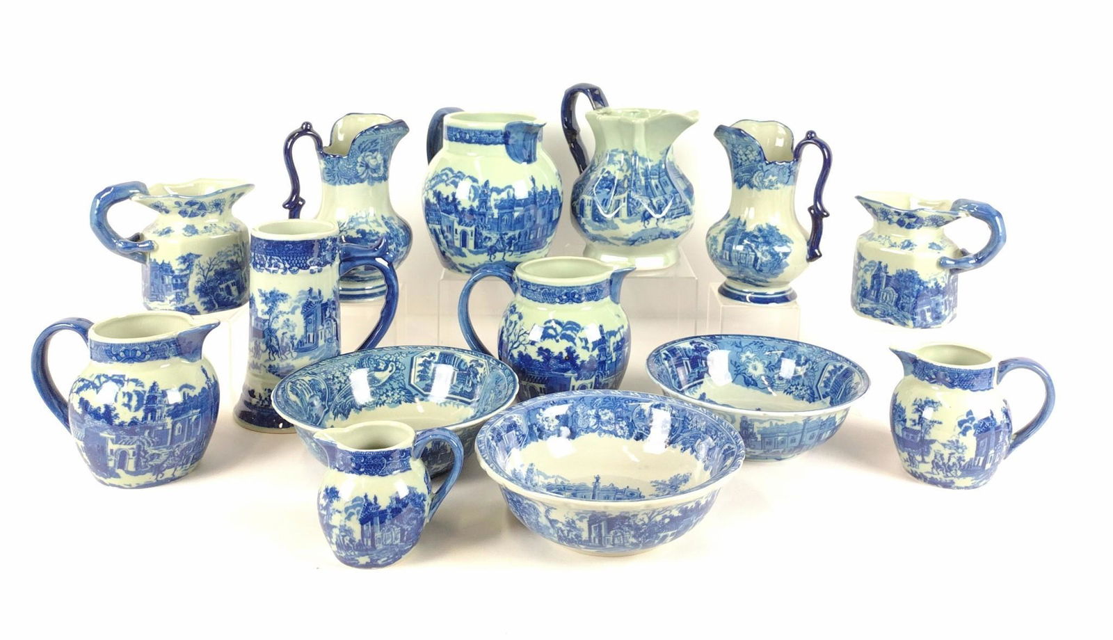 14 Pcs Ironstone "Old Town" Serving Ware (1 of 9)