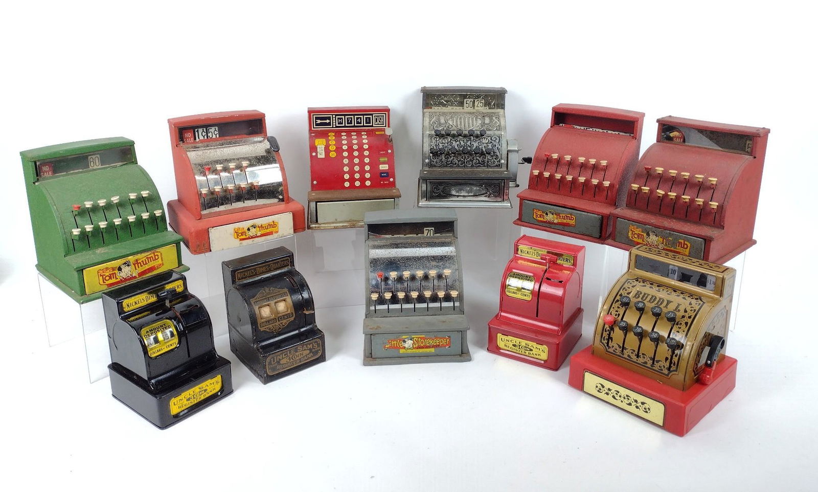 11 Toy Cash Registers incl Tom Thumb (1 of 6)