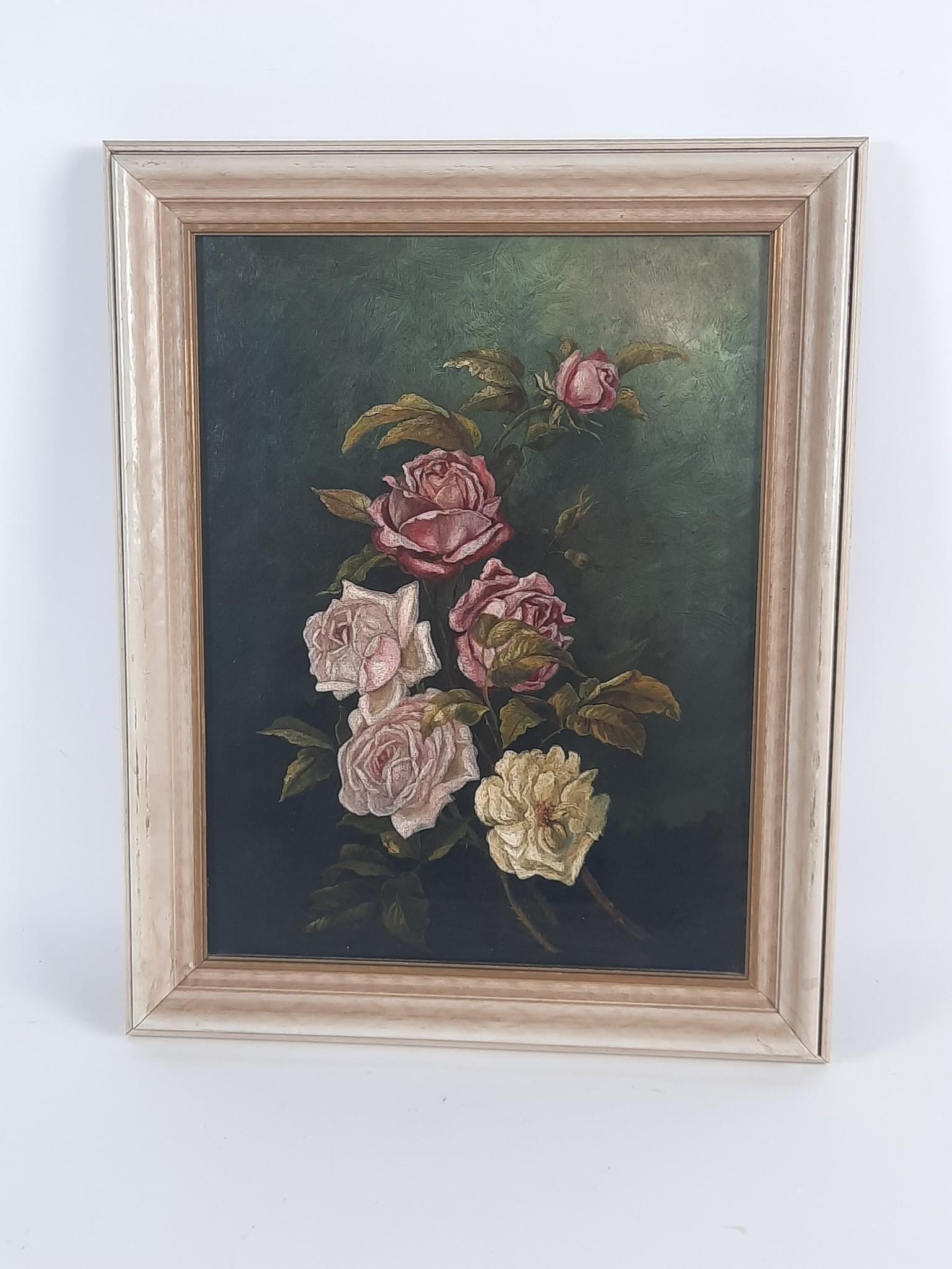 Roses Still Life Painting (1 of 2)