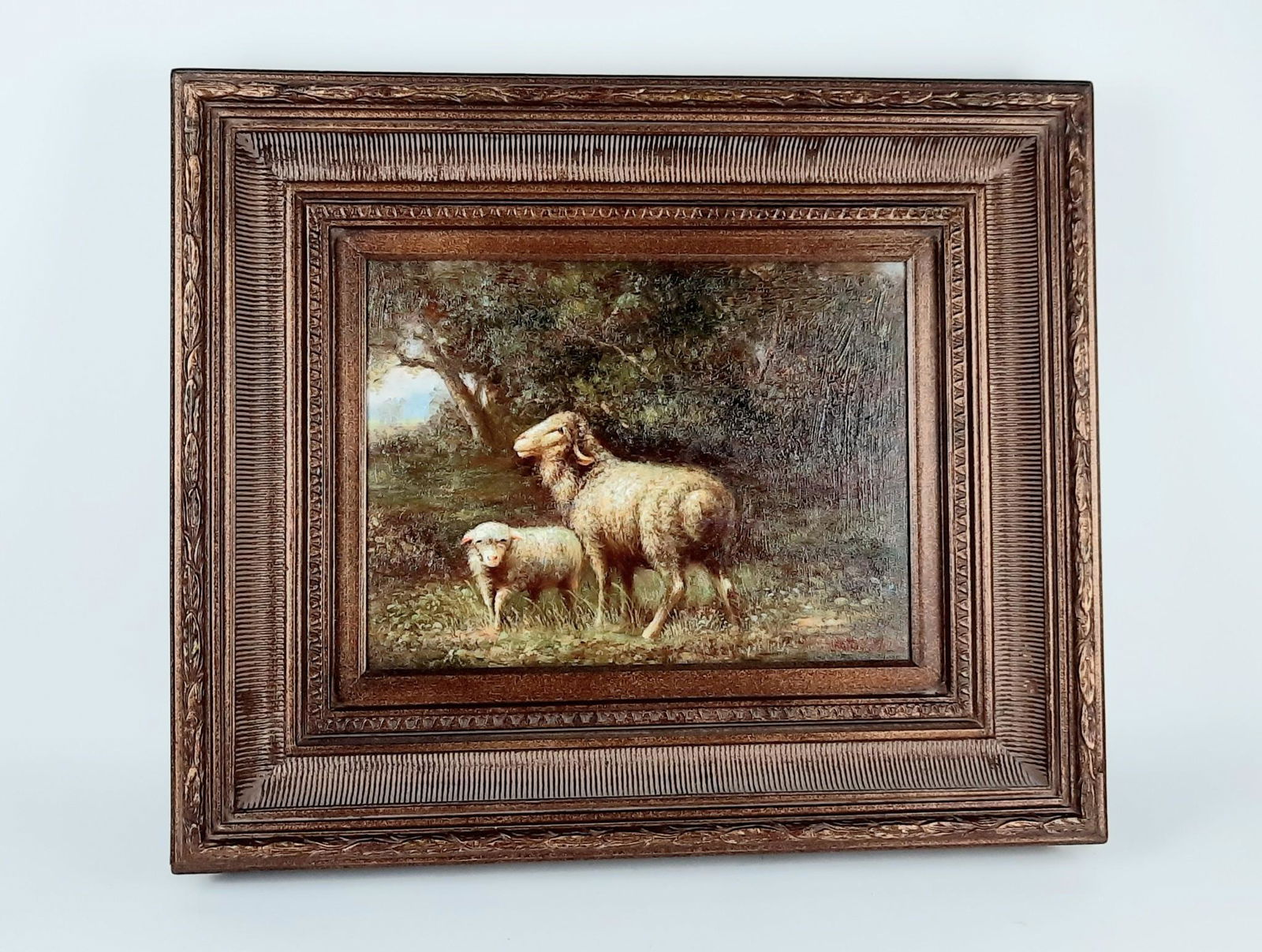 Blackwood Sheep Old Master Style Oil Painting (1 of 5)