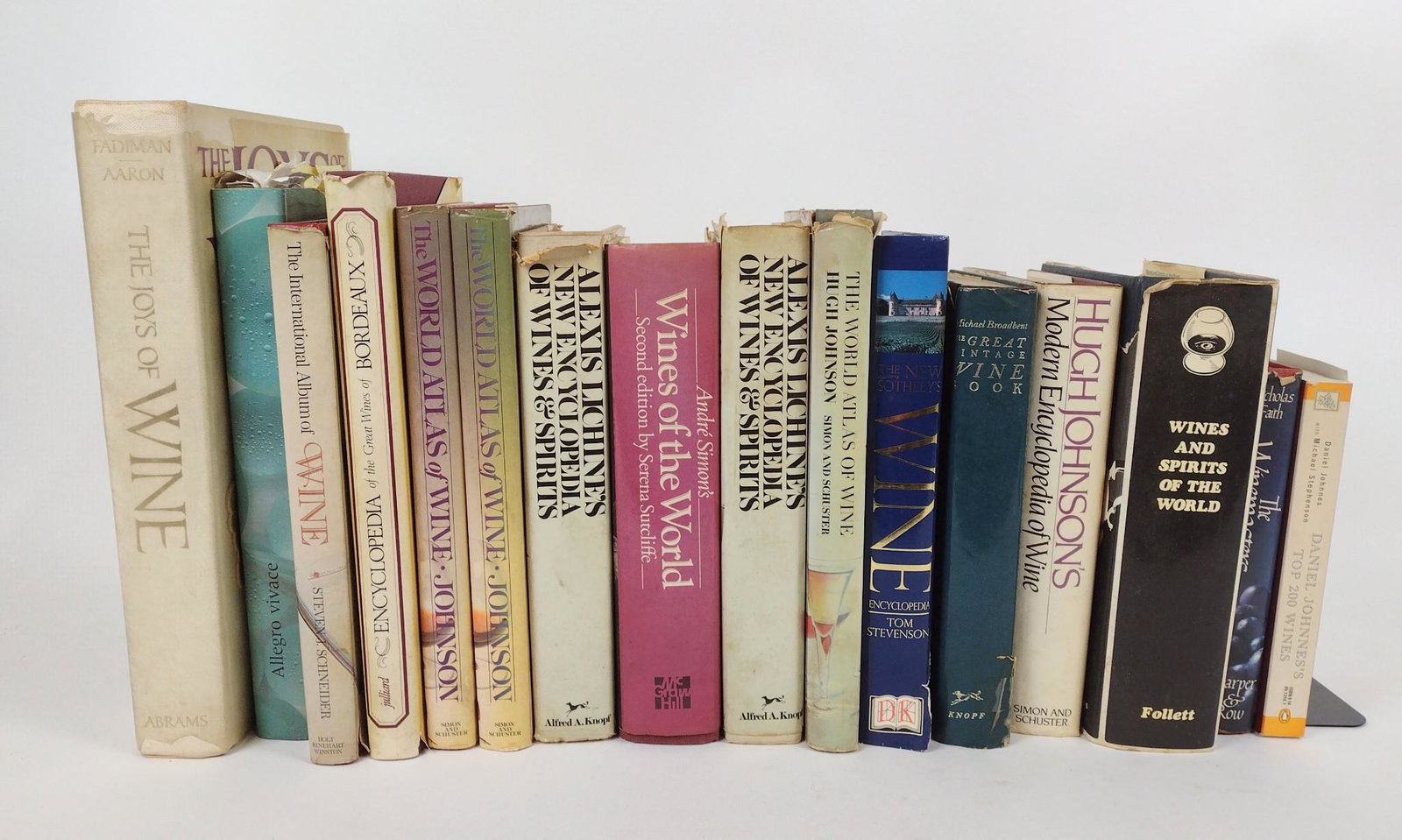 16 Books on Wine Incl Review Copies: Sixteen books on wines. Titles include The Hoys of Wine, Wines of the Word, The International Album of Wine, two copies The World Atlas of Wine, and more. Some first editions and review copies. Some w