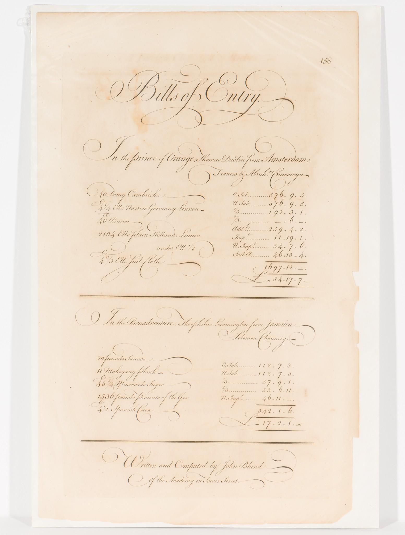 3 18th Century Documents (1 of 3)