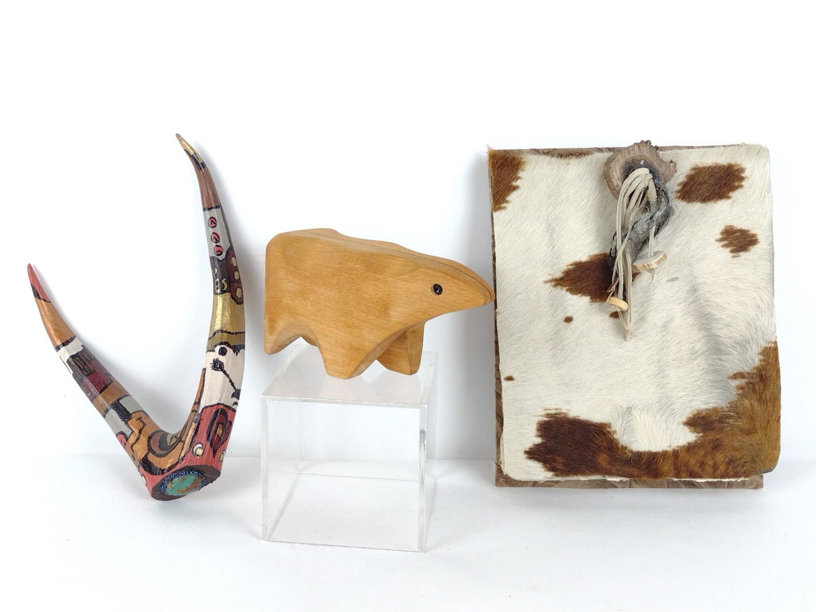 3 Pcs Native American Incl Hide Journal (1 of 5)