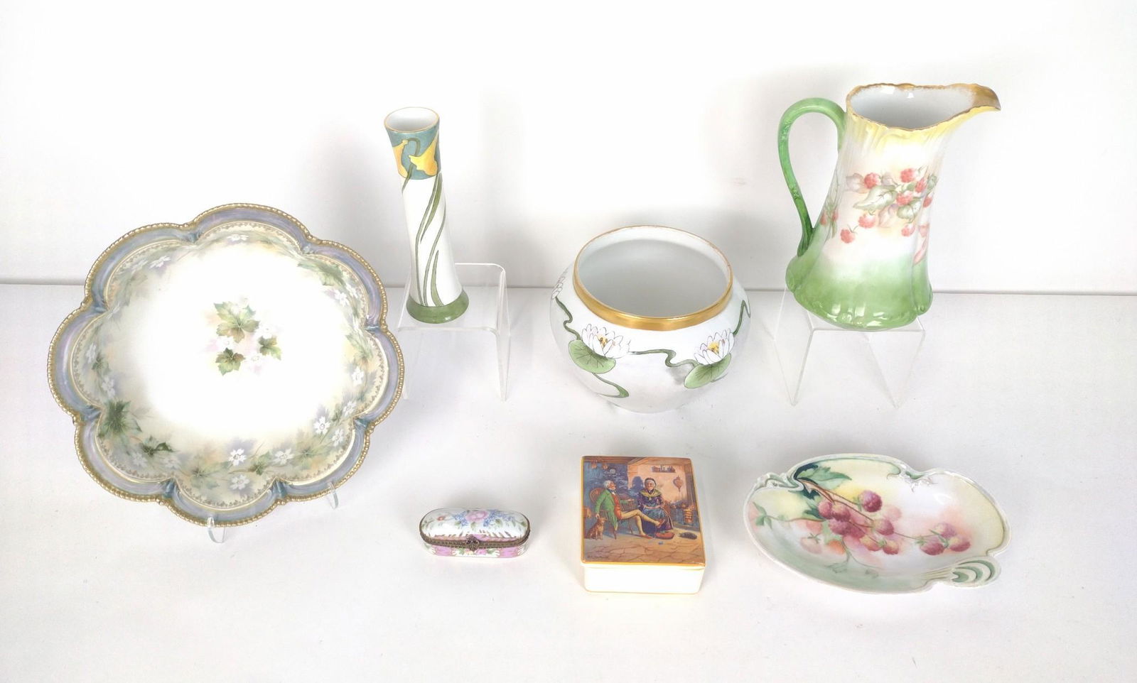9 Pcs Porcelain Incl Limoges and RS Prussia (1 of 14)