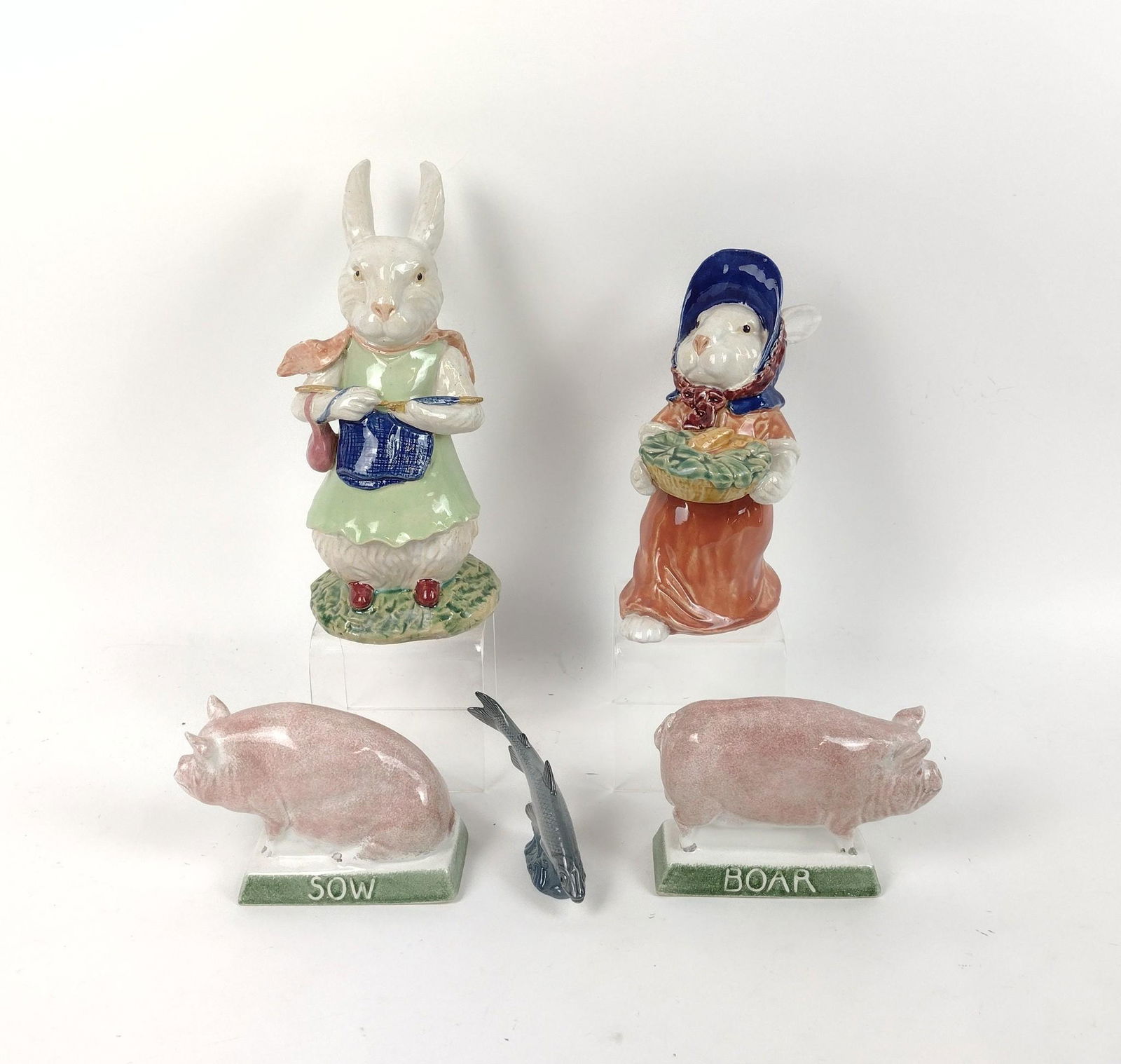 5 Ceramic Animals incl Rye Pottery (1 of 7)