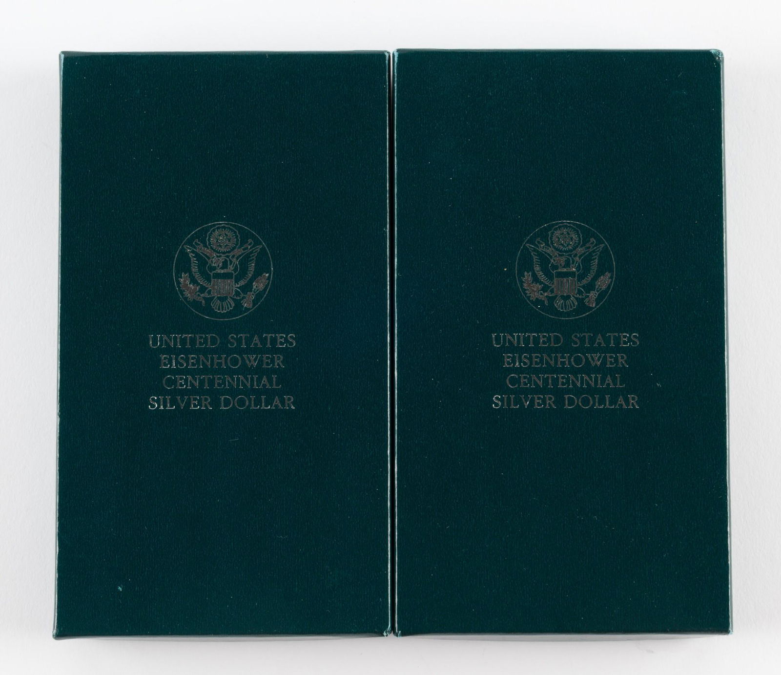 2 1990 Eisenhower Centennial Proof Silver Dollars (1 of 3)