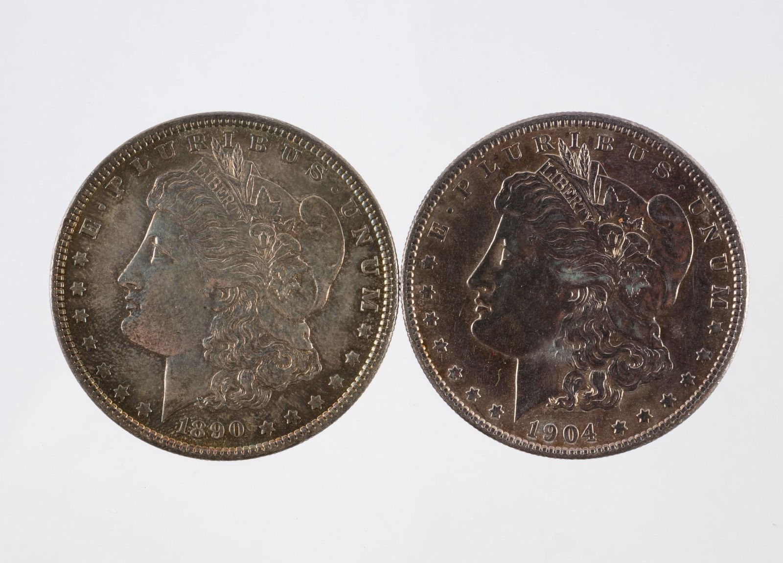 1890 & 1904 Morgan Silver Dollars (1 of 2)