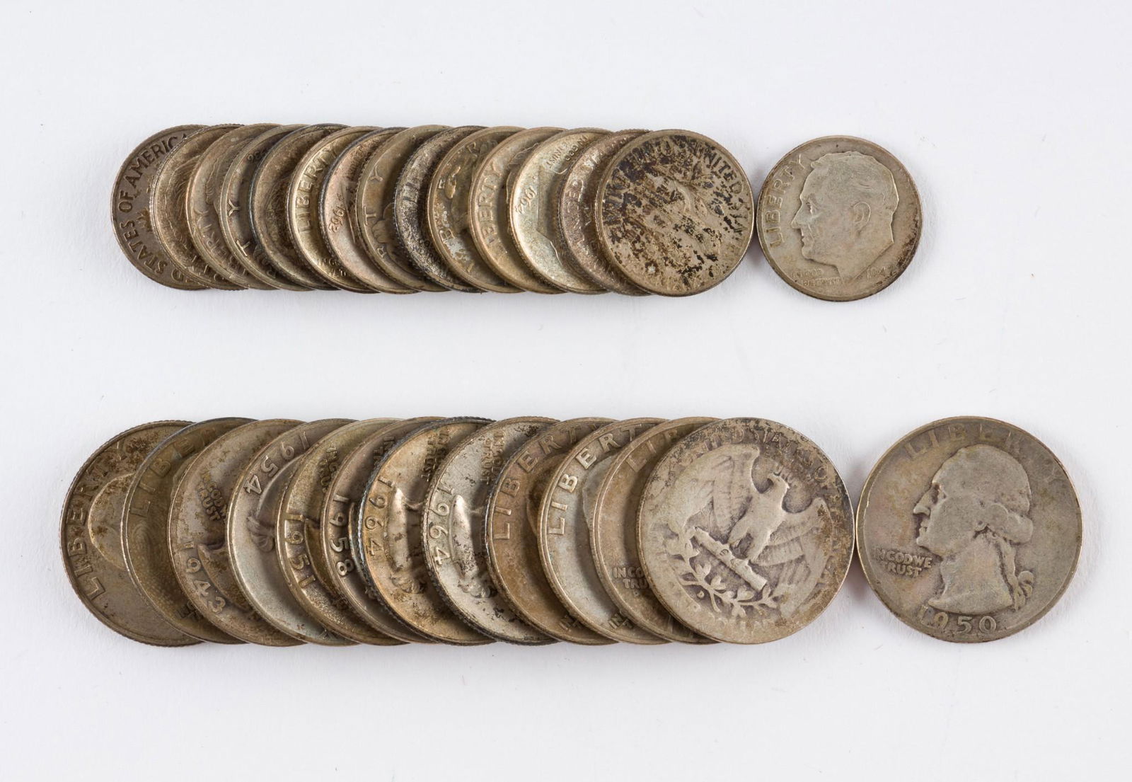 $4.75 Face 90% U.S. Silver Quarters & Dimes (1 of 1)