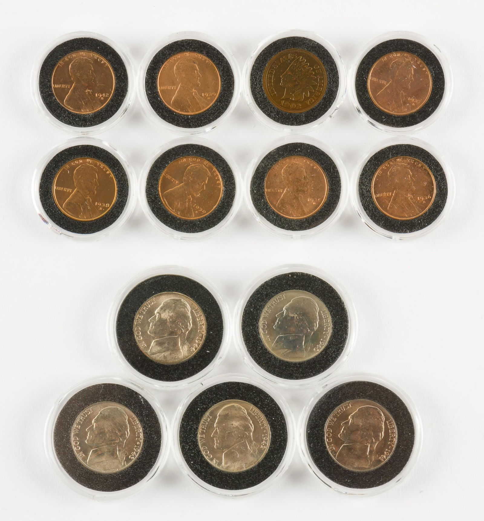 13 U.S. Coins Incl Cents & Nickels (1 of 5)