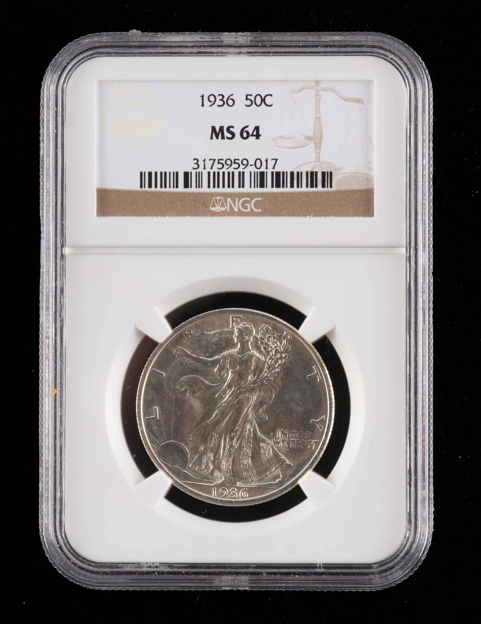 1936 Walking Liberty Half NGC MS64 (1 of 2)